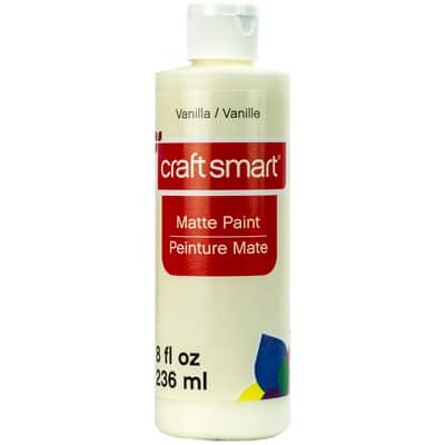 8oz. Acrylic Paint by Craft Smart®, Color: Vanilla | Michaels