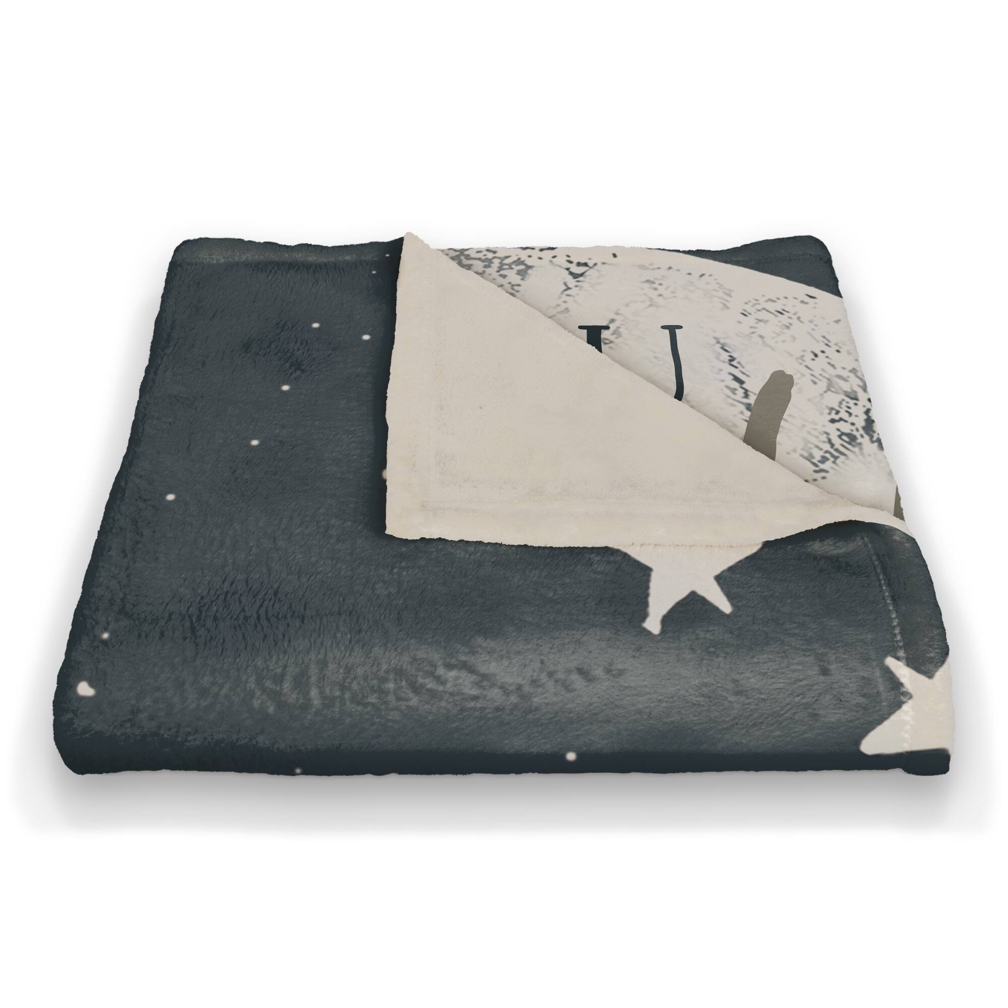 To the Moon and Back Mom Coral Fleece Blanket