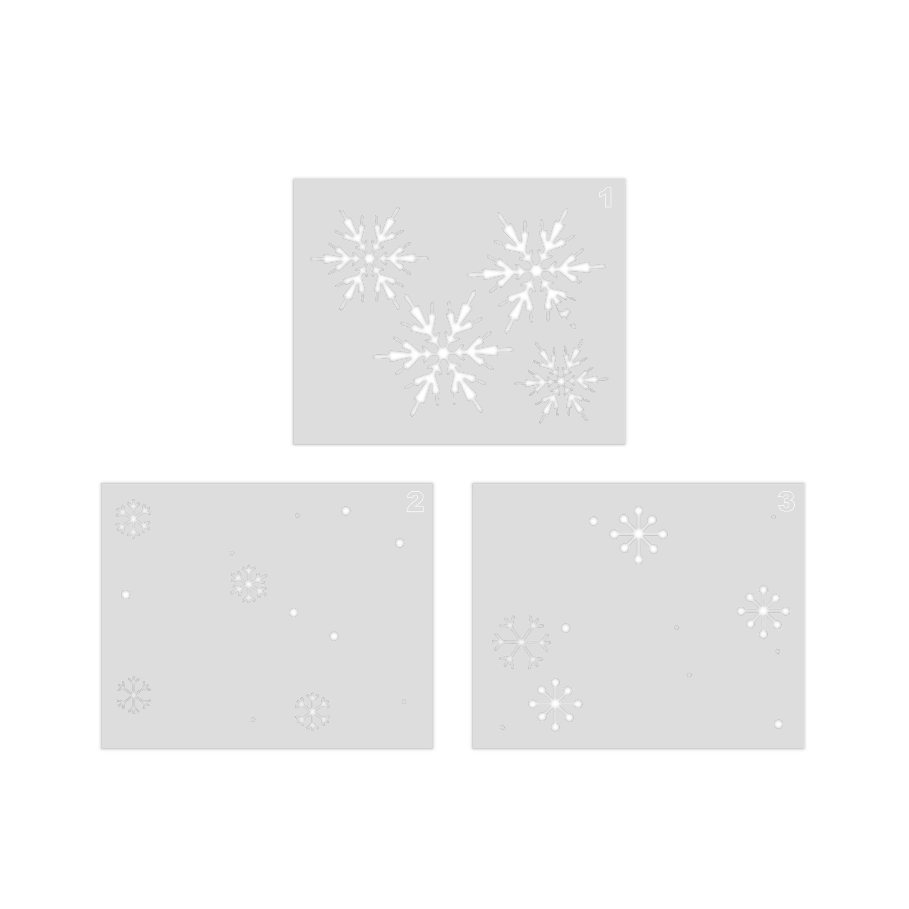 Snowflakes Layering Stencils by Recollections&#x2122;