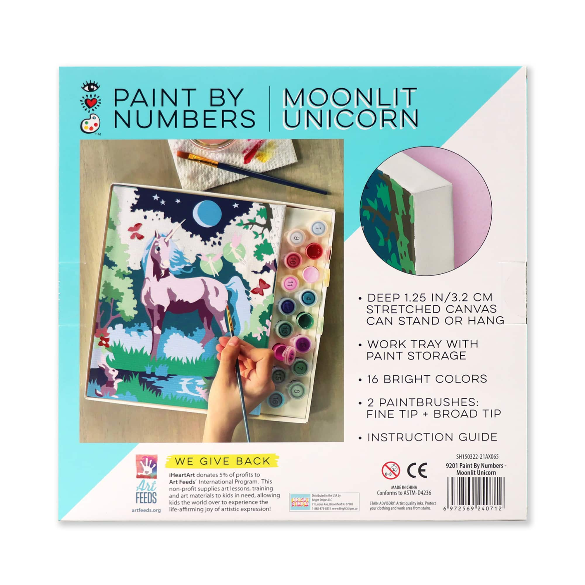 Paint by Numbers Moonlit Unicorn Craft Kit