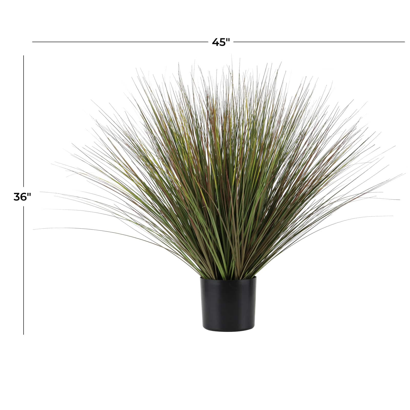 3ft. Green Onion Grass Artificial Plant with Black Pot