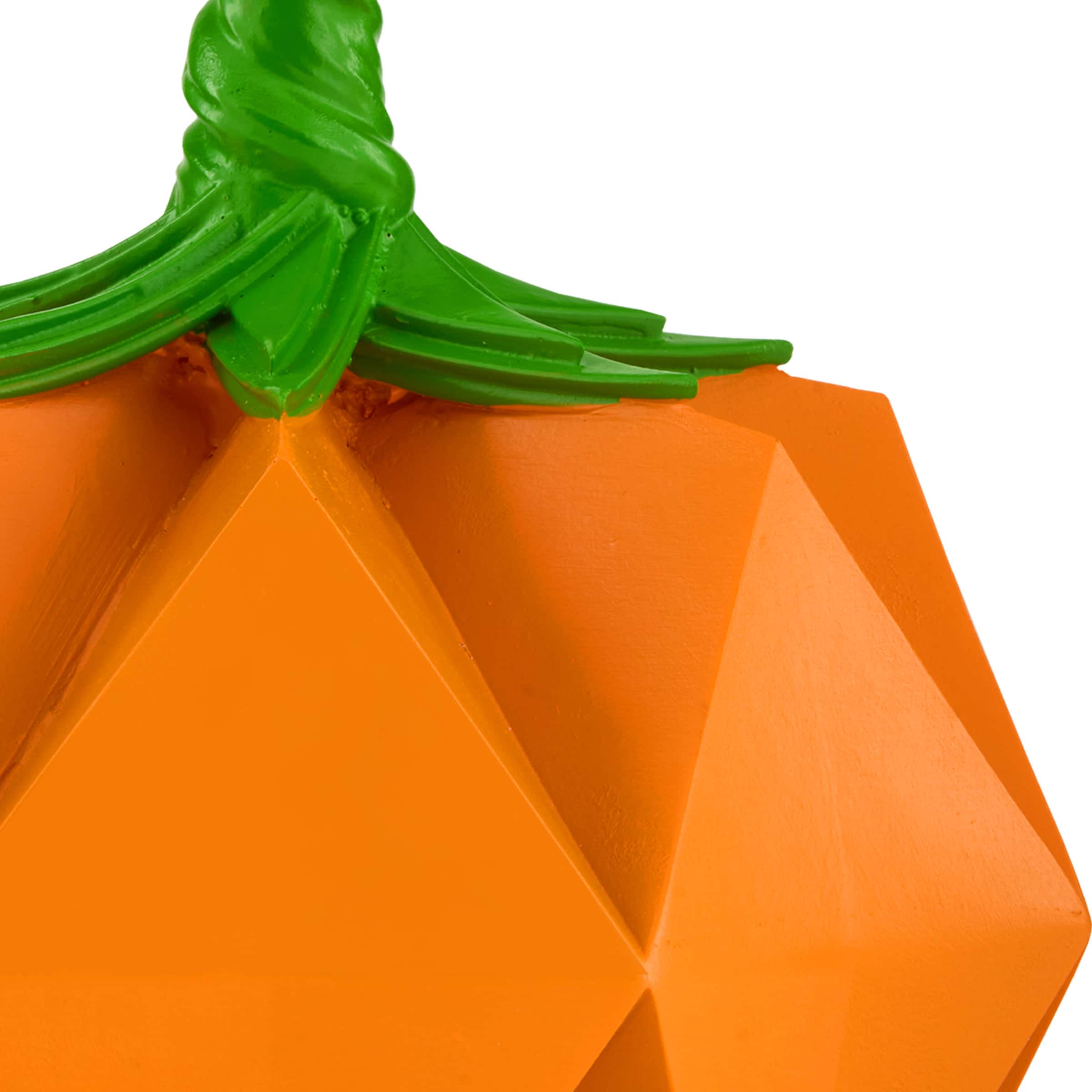 6&#x22; Orange Origami Pumpkin Tabletop Figurine