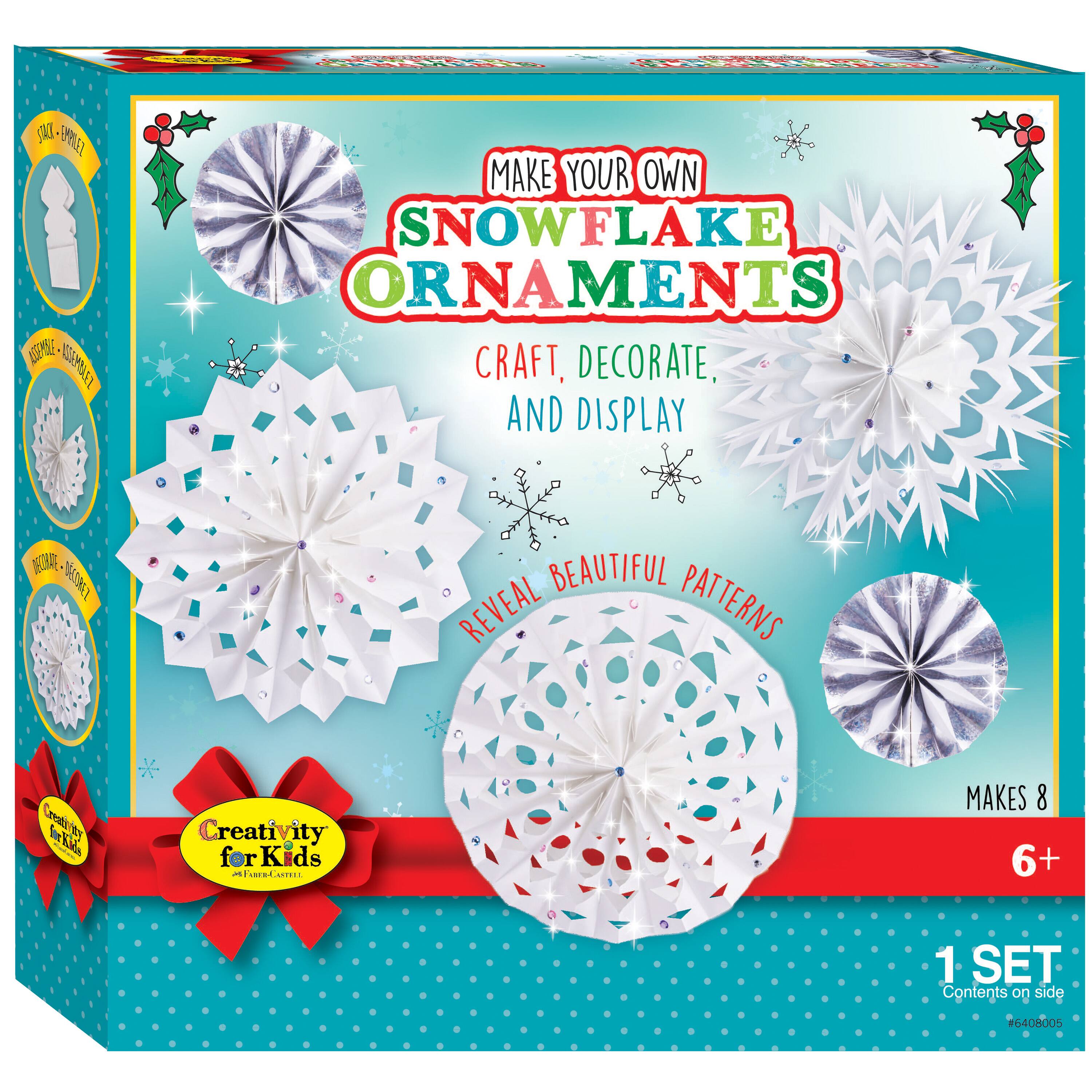 DIY Foam Snowflake Kit 8 Ornaments