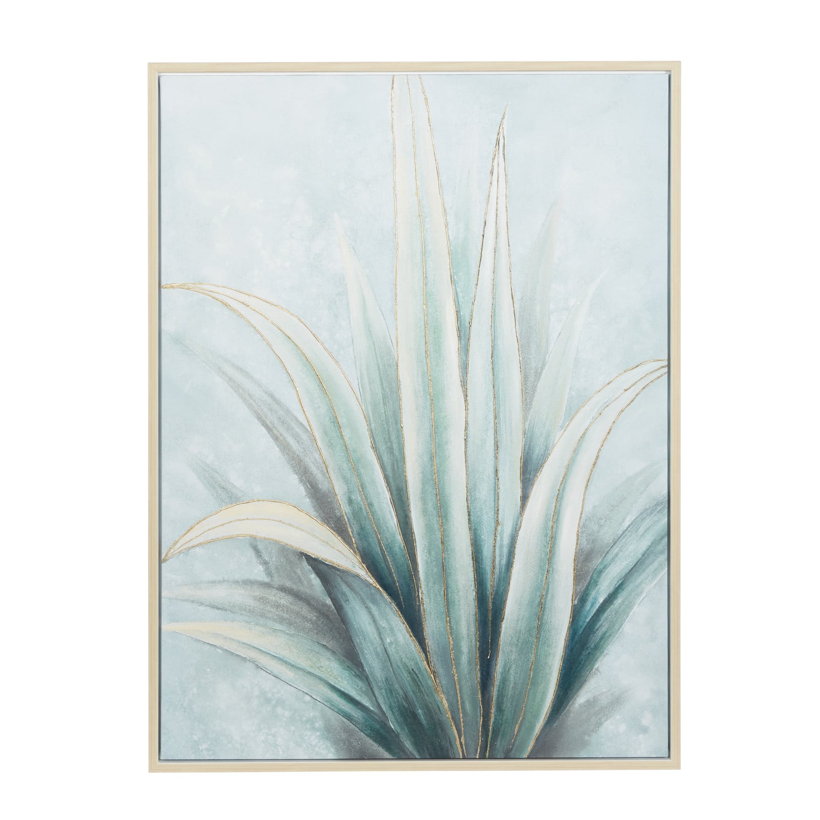 Blue Canvas Coastal Style Wall Art, 47" x 36" x 1"