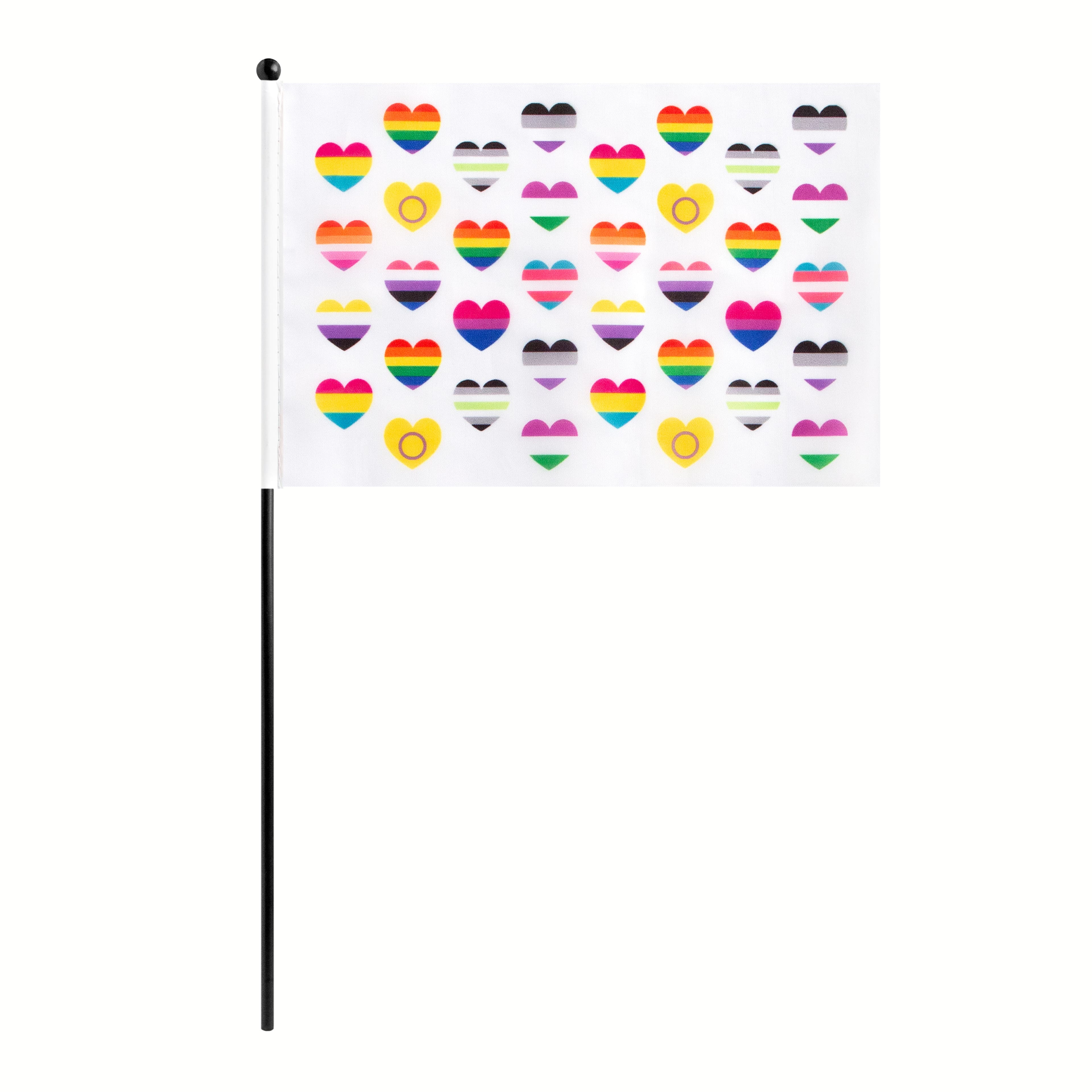 Mini Pride Progress Hearts Flag by Celebrate It™