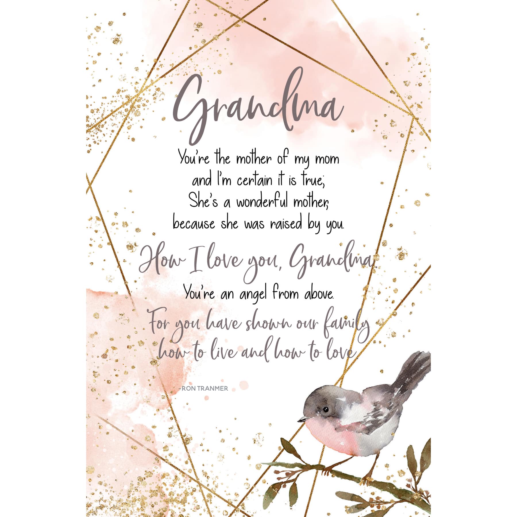 Grandma You&#x27;re The Mother Inspirational Wood Plaque