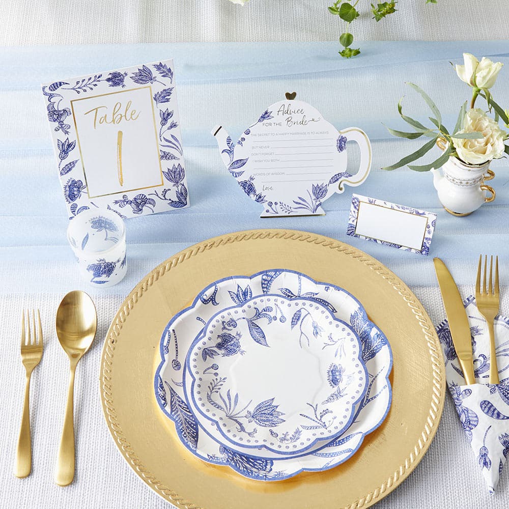 Kate Aspen&#xAE; Blue Willow Wedding Table Numbers 1-25