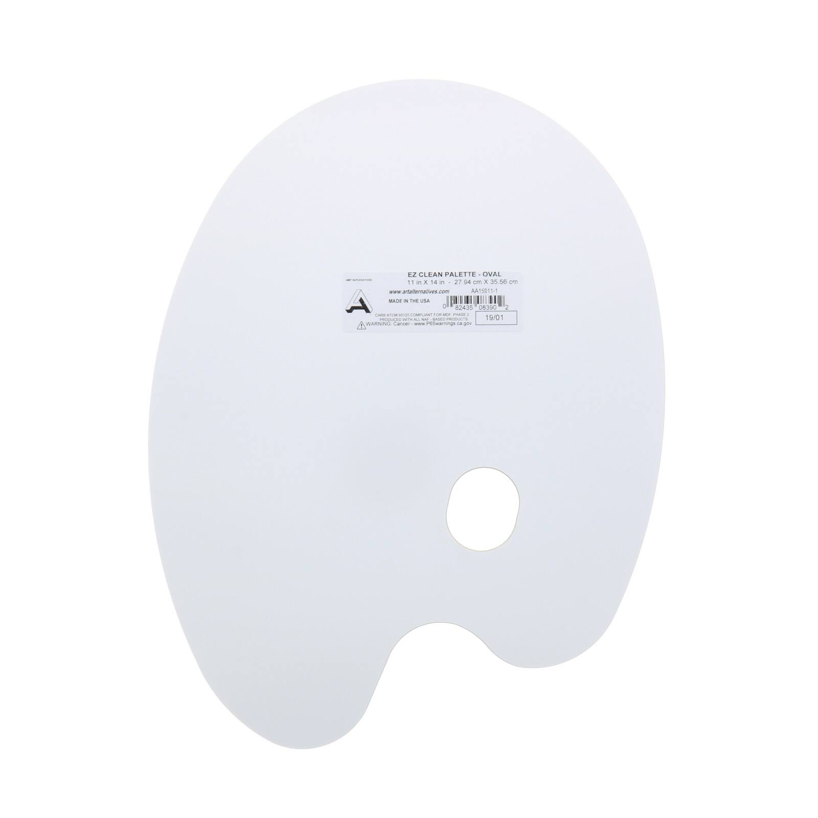 Art Alternatives E-Z Clean Oval Palette