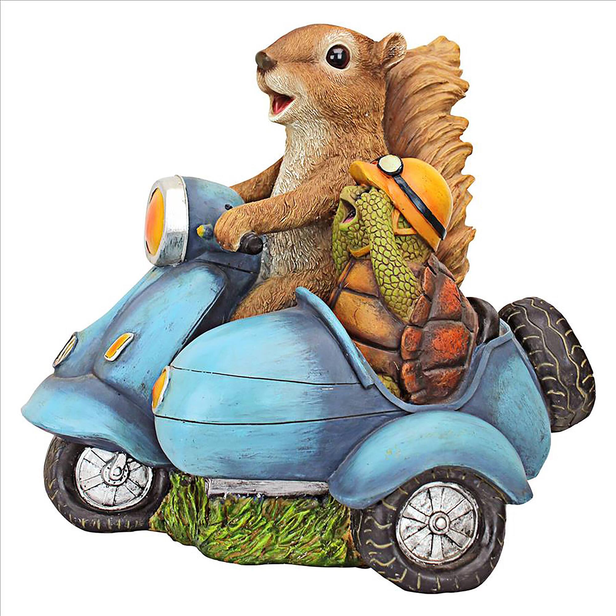 Design Toscano 10.5&#x22; Born to be Wild Squirrel on Motorcycle Statue