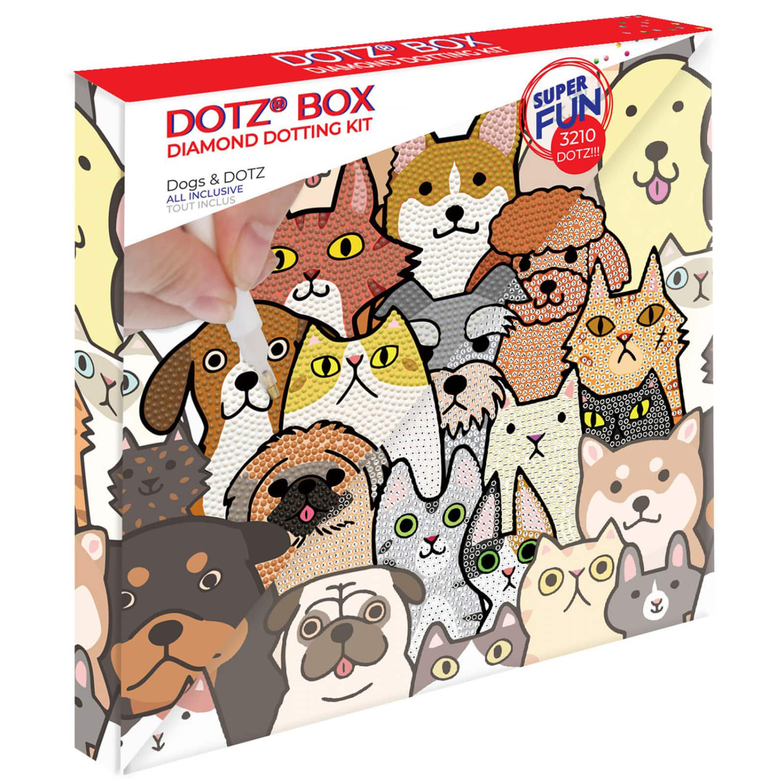 Diamond Dotz&#xAE; Dogs &#x26; DOTZ DOTZ&#xAE; BOX Diamond Painting Kit