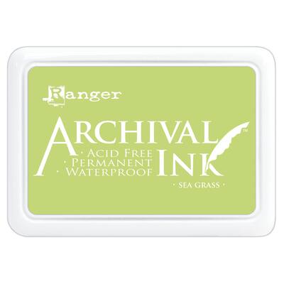 Ranger Archival Ink Viridian 2 1/2 in. x 3 3/4 in. Pad [Pack of 3 ]