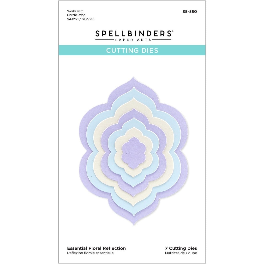 Spellbinders&#xAE; Essential Floral Reflection Etched Cutting Die Set