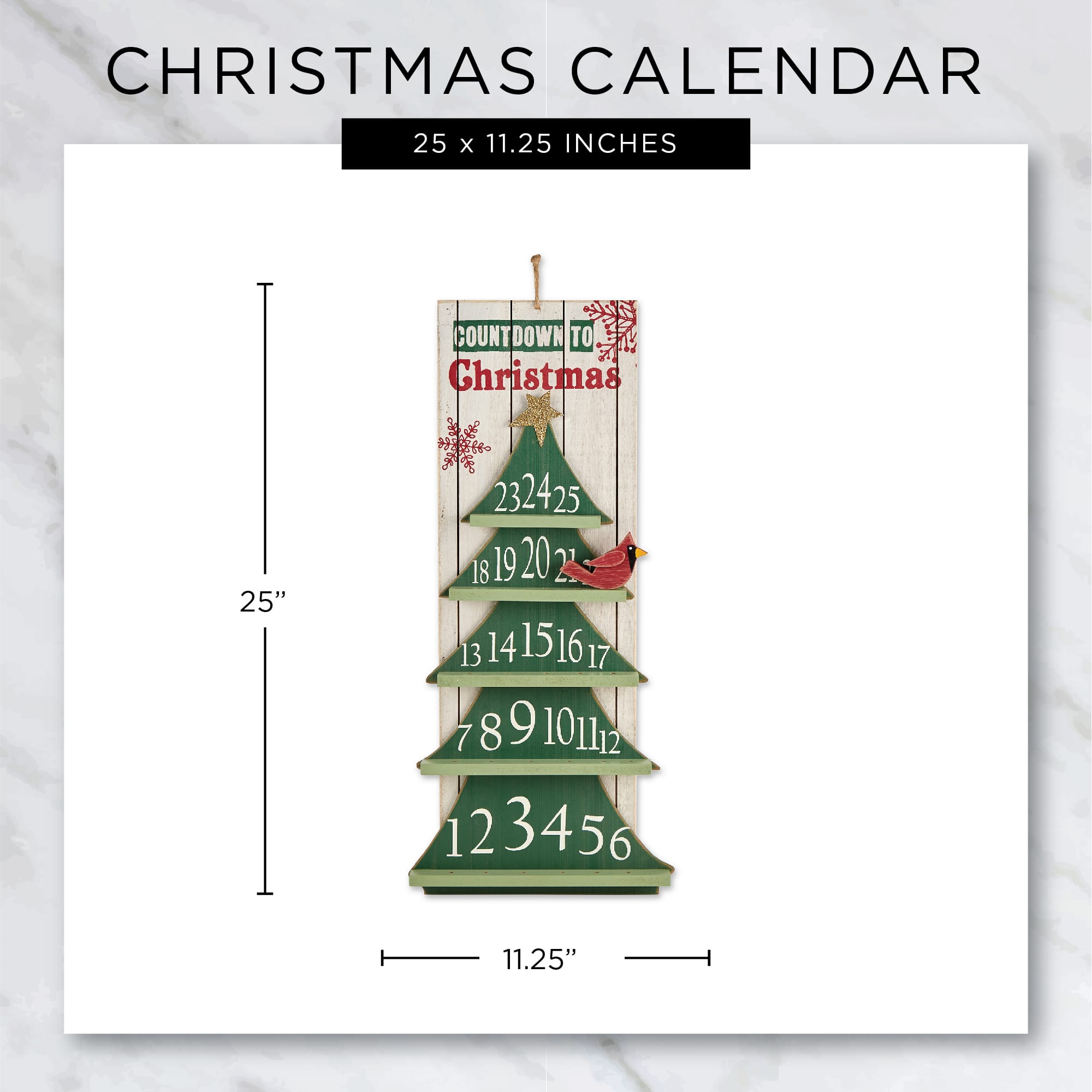 DII® Countdown To Christmas Tree Advent Calendar