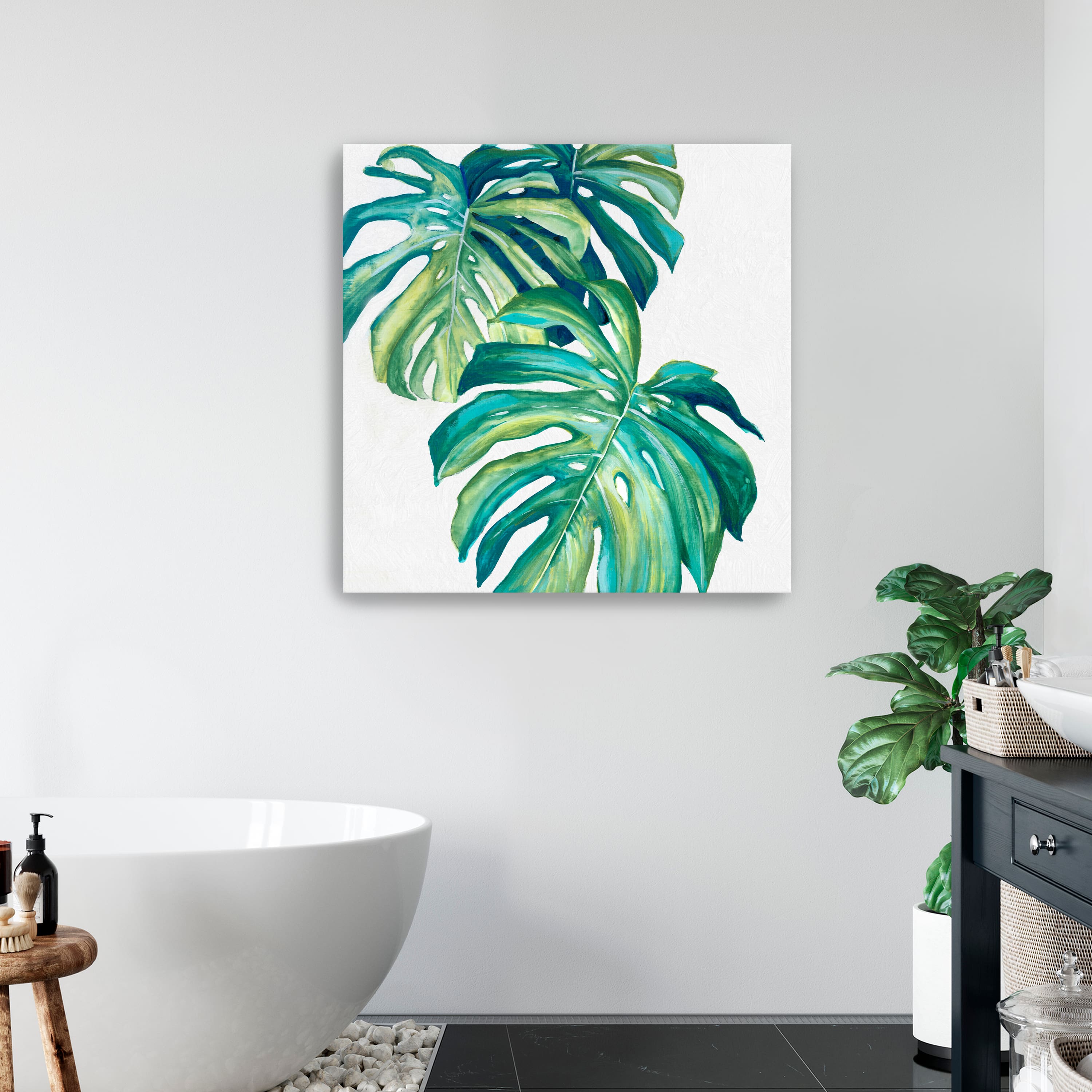 Lumaprints Botanical Monstera II Canvas Wall Art