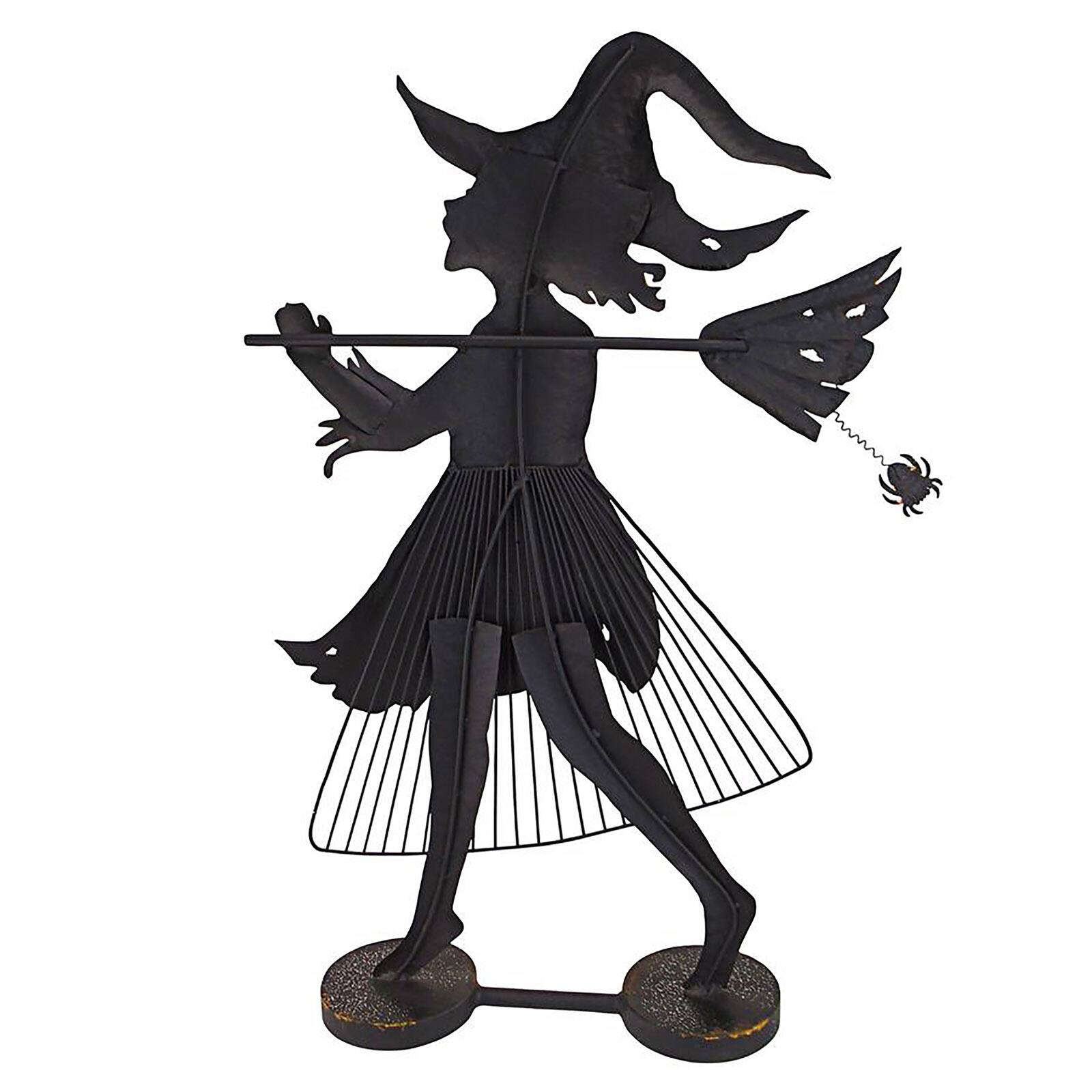 Design Toscano 2.6ft. Bewitched Blaise Metal Silhouette Witch Statue