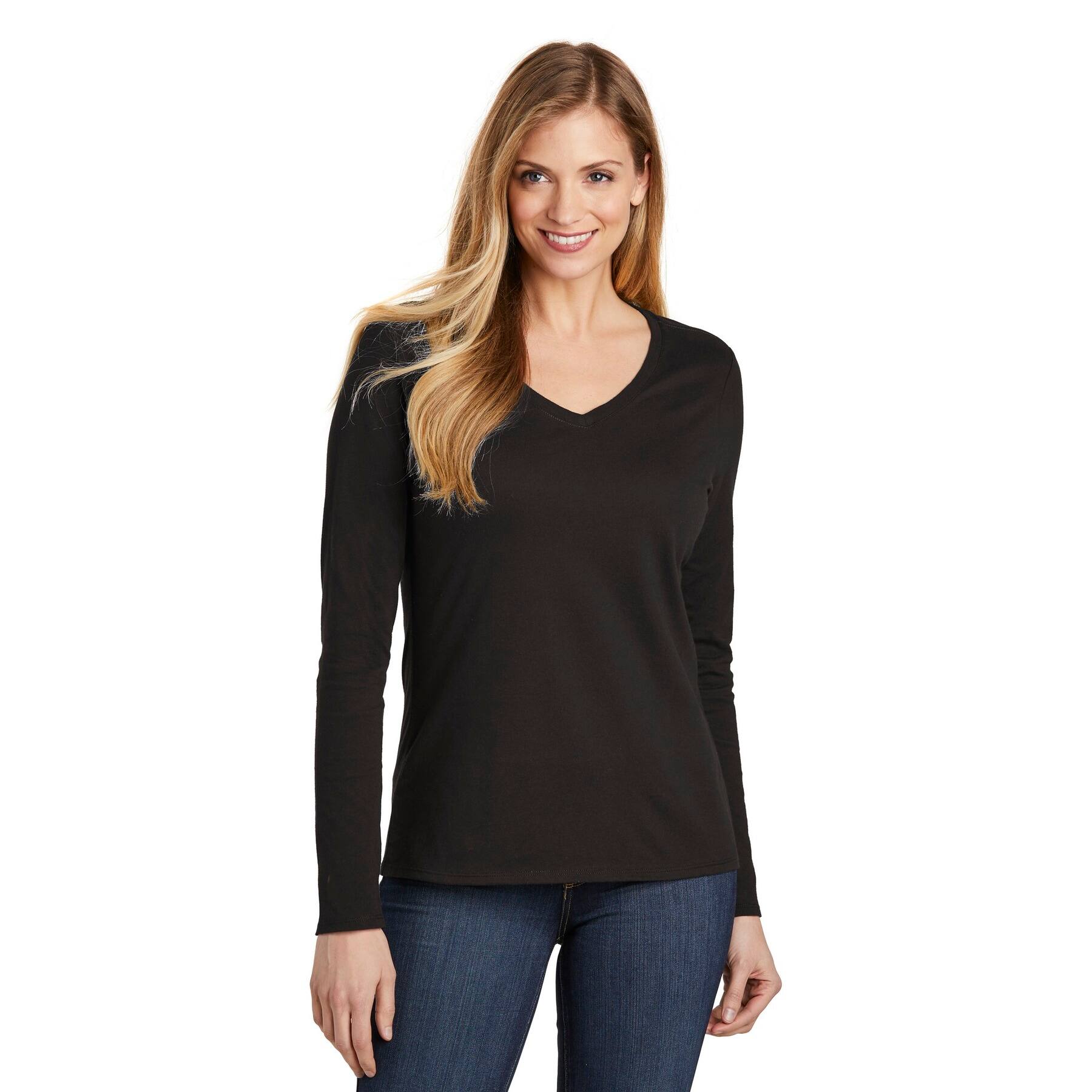 District® Very Important Tee® Long Sleeve V-Neck Women's T-Shirt