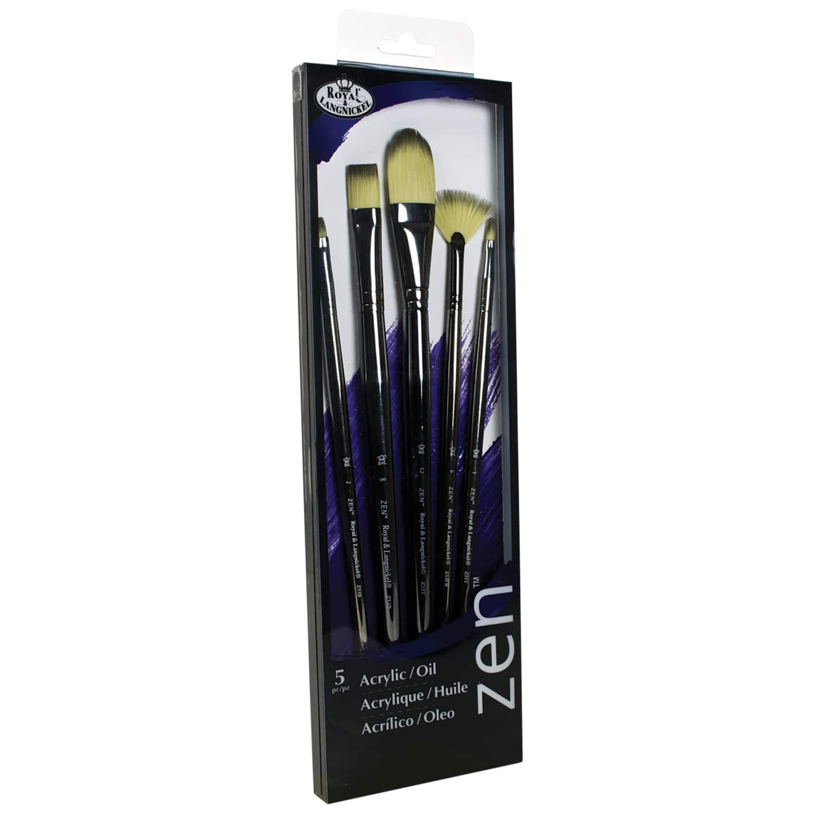 Zen™ Series 53 Long Handle 5 Piece Brush Set Michaels