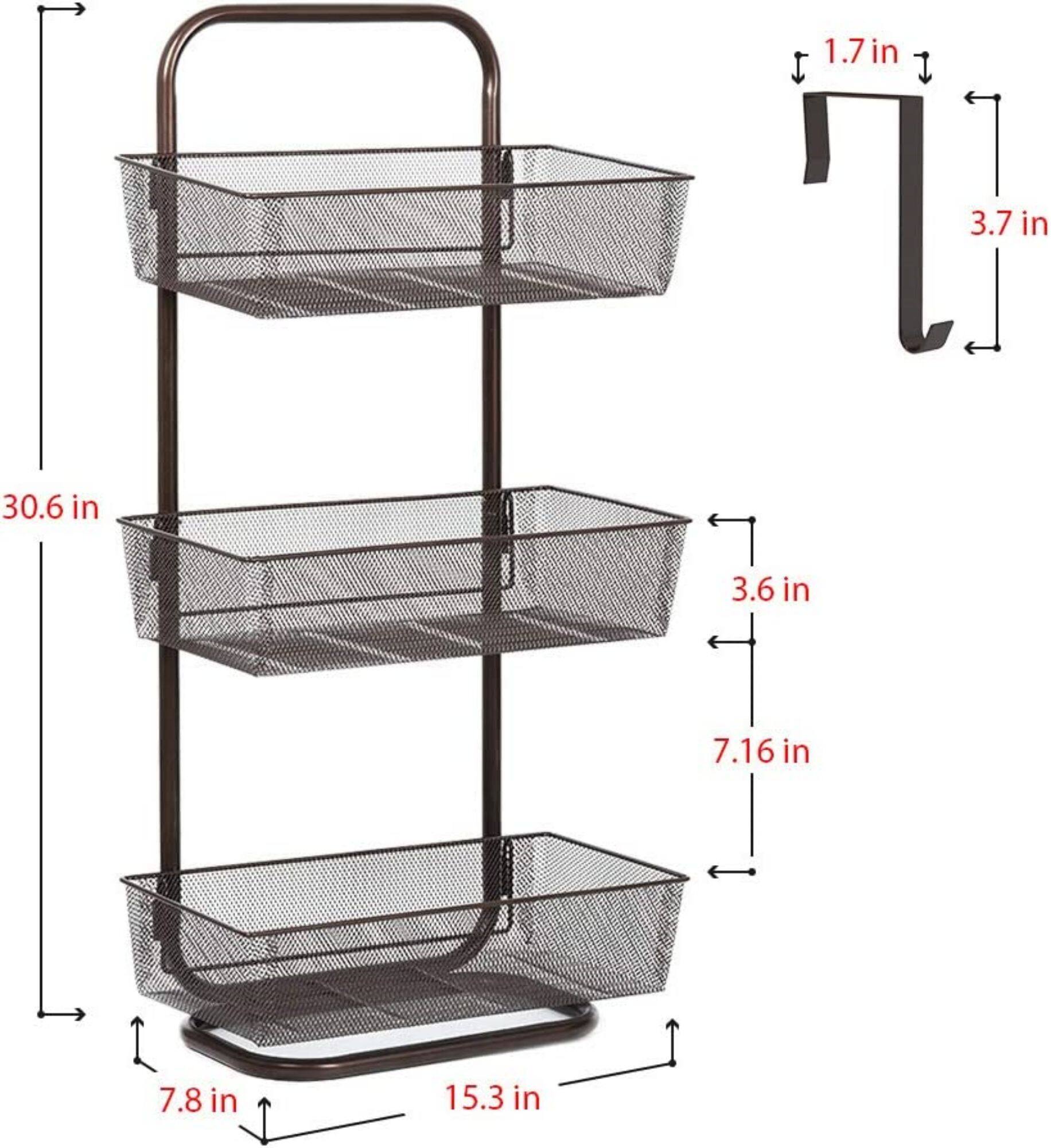NEX&#x2122; 15&#x22; Over the Door Basket Organize