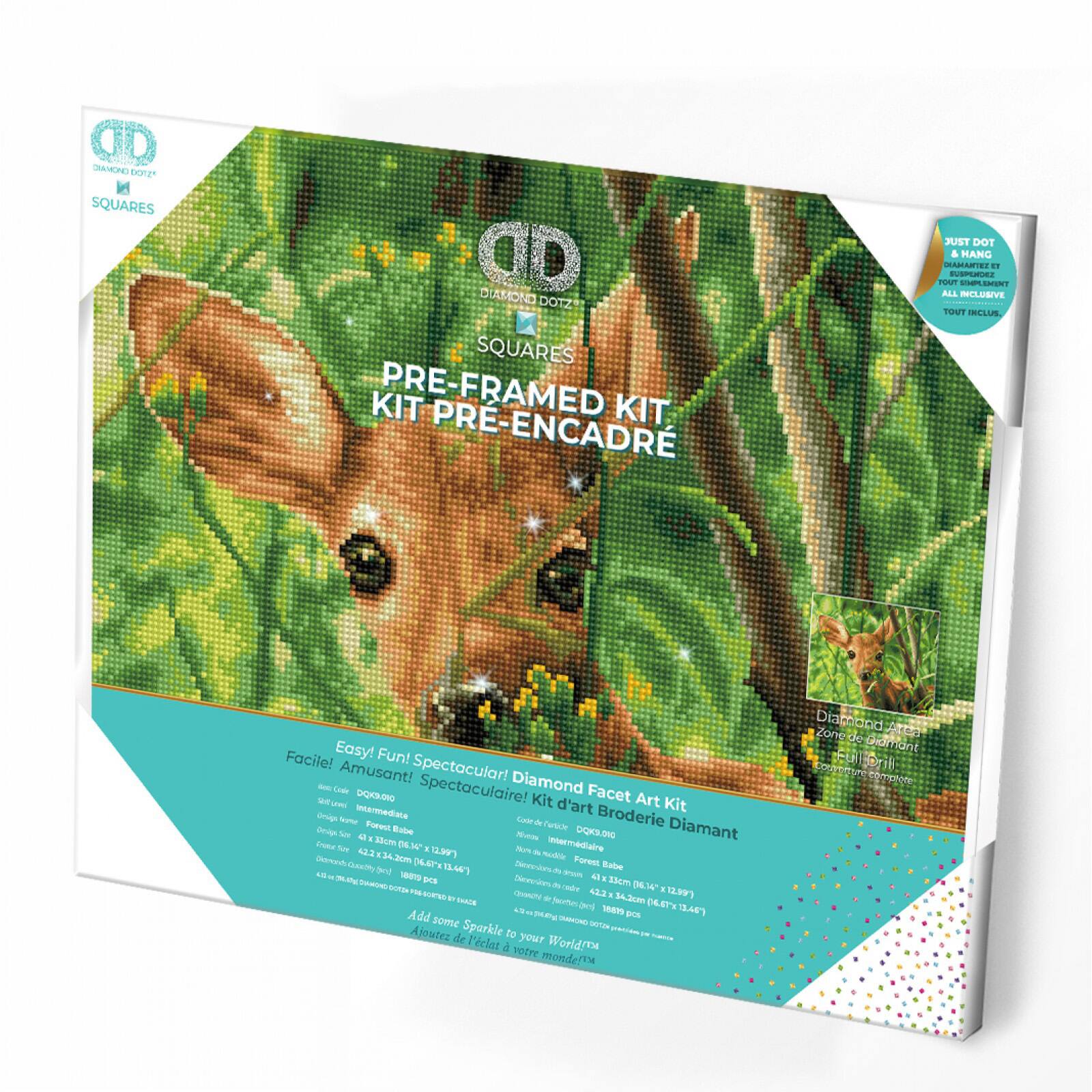 Diamond Dotz® Intermediate Forest Babe Pre-Framed Diamond Painting Kit