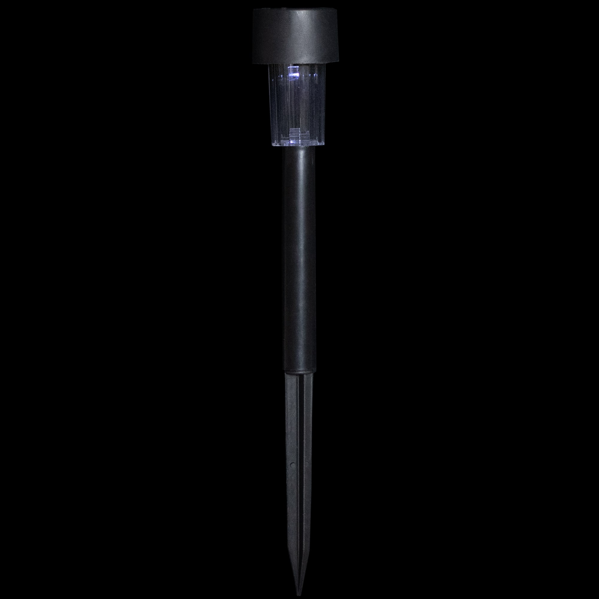 12.25" Black Solar Powered LED Pathway Markers, 10ct.