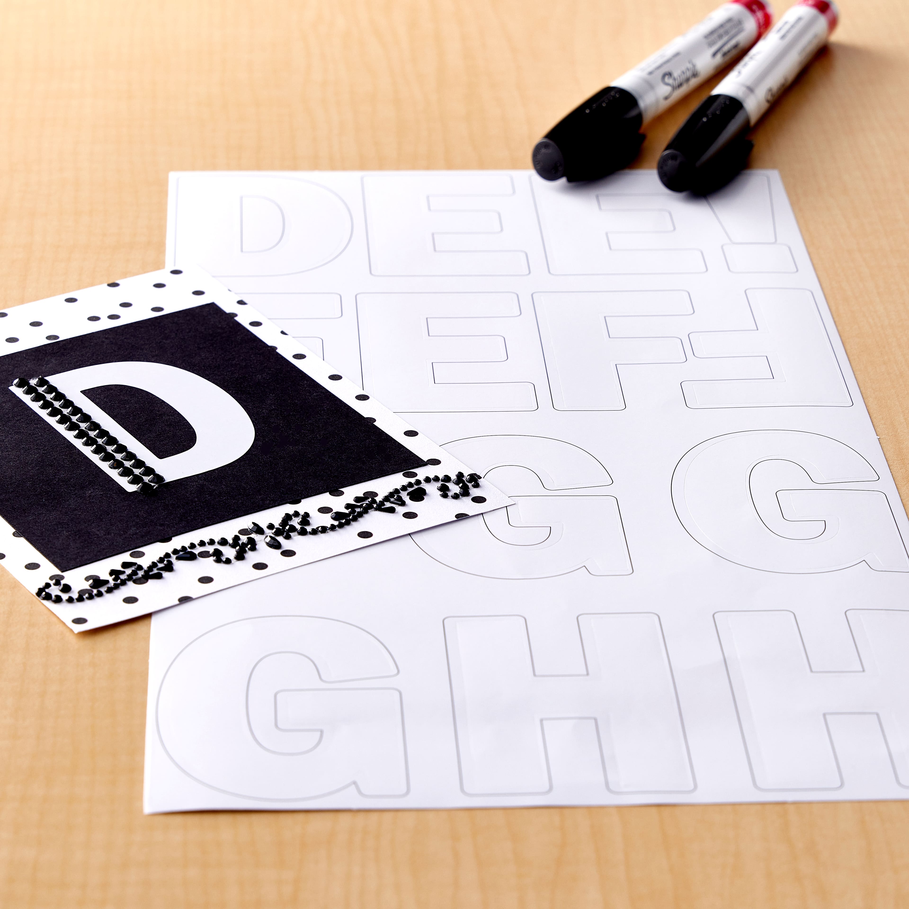 12 Pack: White Alphabet Stickers by Recollections&#x2122;