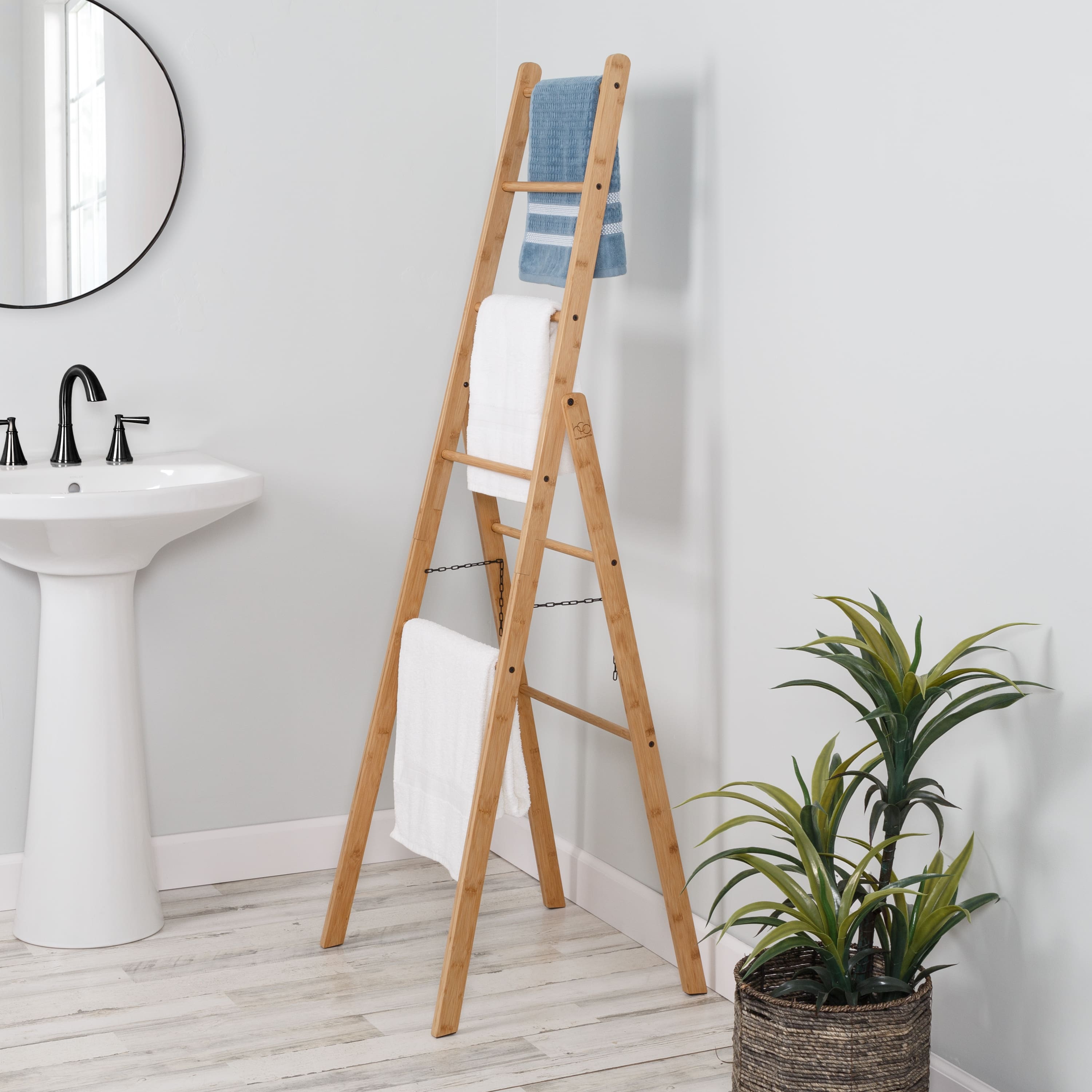 Honey Can Do Bamboo Clothes Drying Ladder Rack