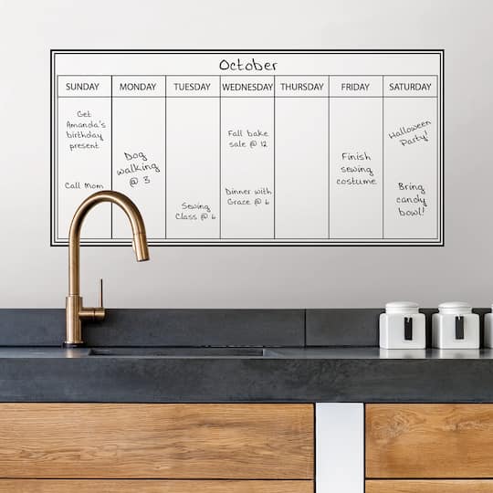 Wallpops Whiteboard Weekly Calendar Decal 2ct Michaels Wallpops Whiteboard Weekly Calendar Decal 2ct Michaels