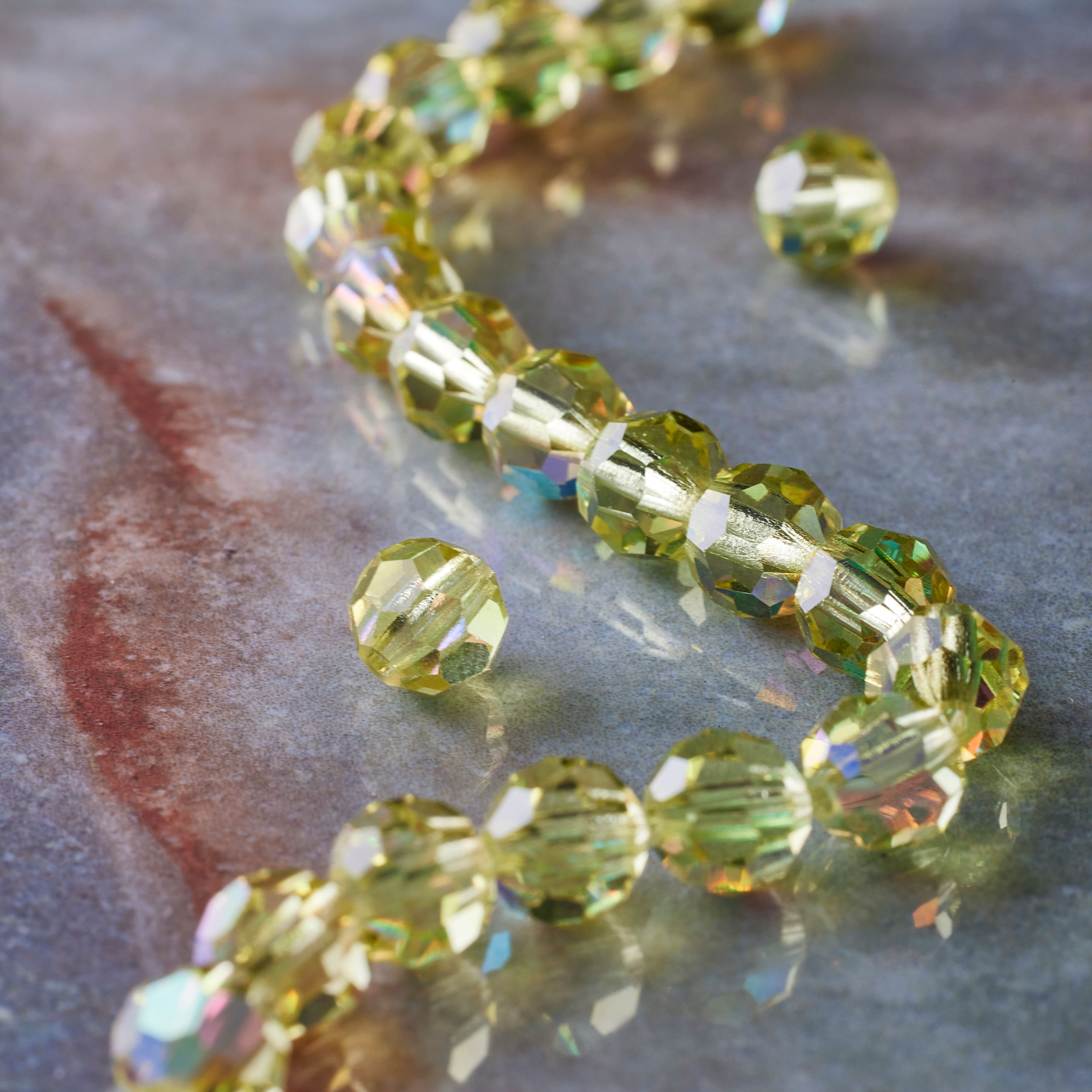 12 Pack: Preciosa Glass Crystal Round Beads, 6mm by Bead Landing™