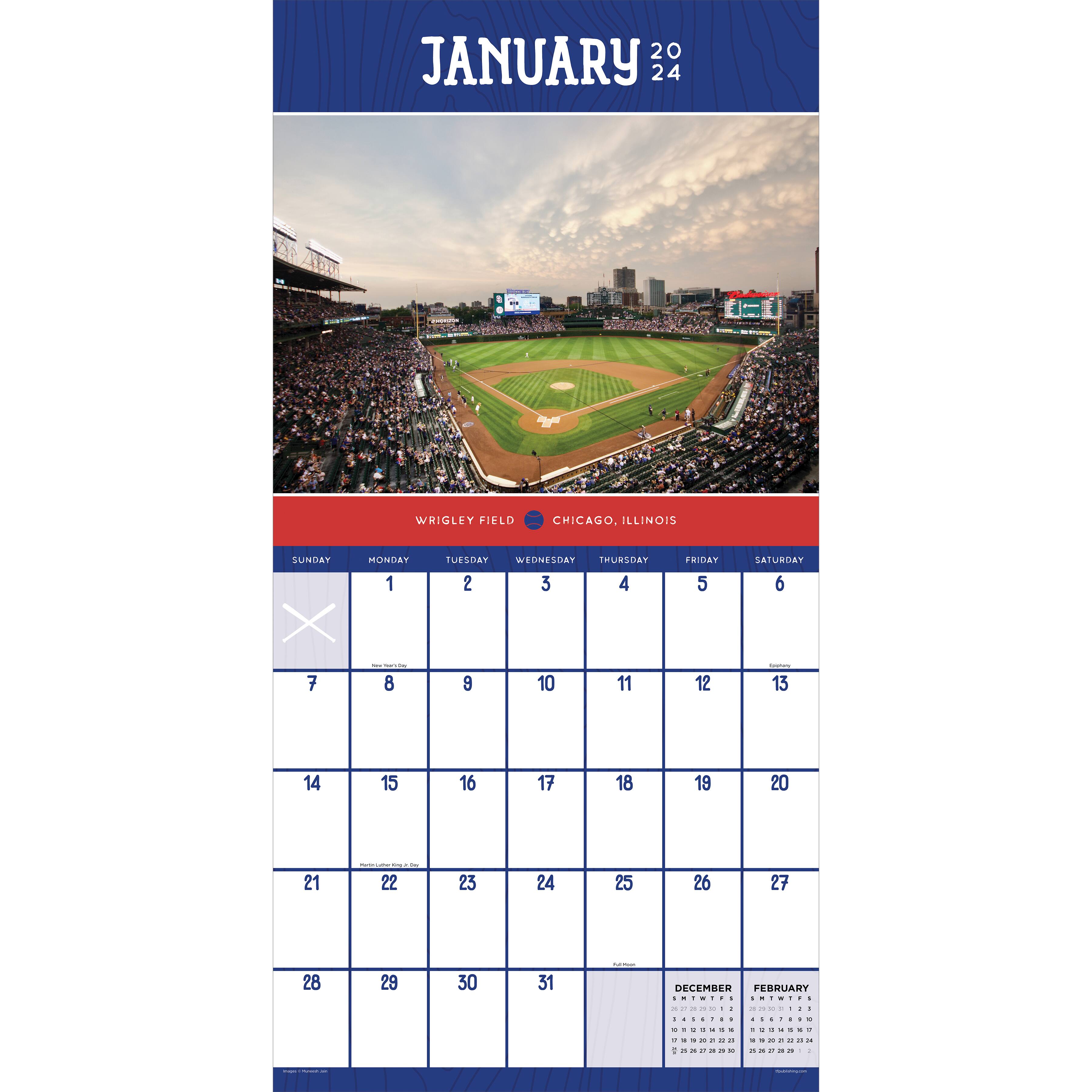 TF Publishing Ballparks Wall Calendar