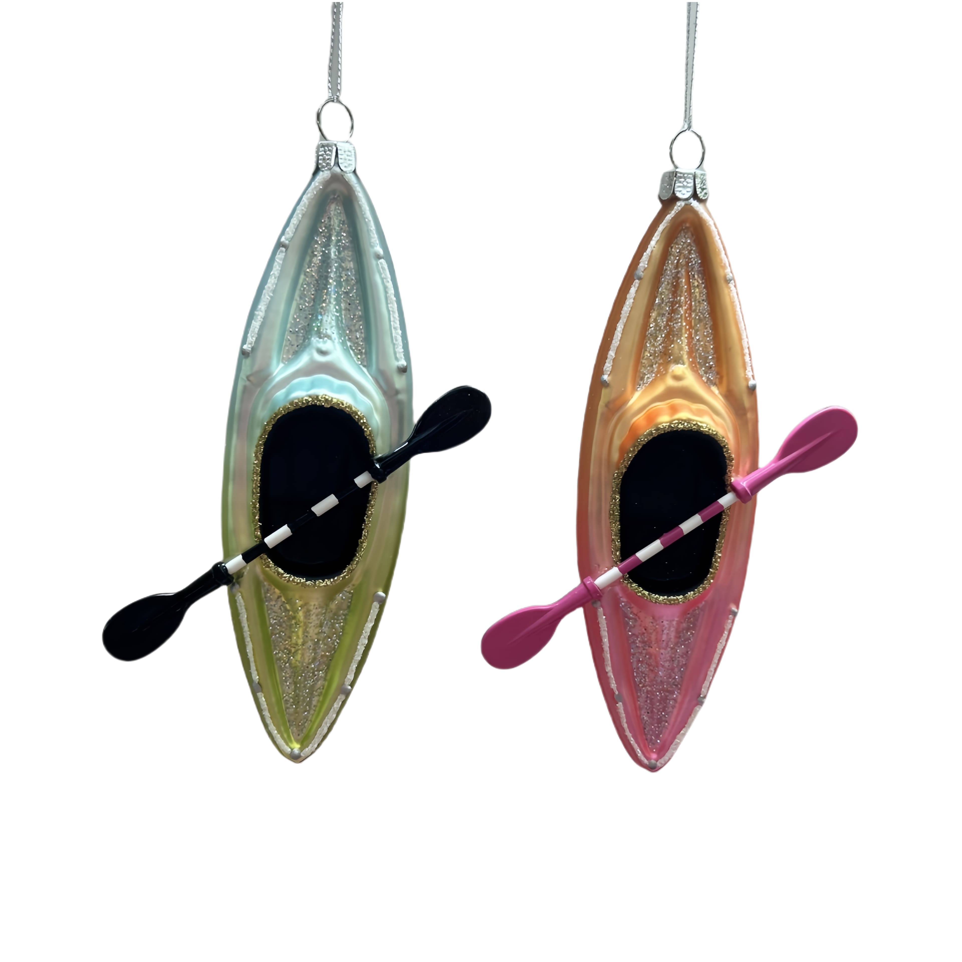 Assorted 6.25&#x22; Canoe Glass Ornament, 1pc. by Ashland&#xAE;