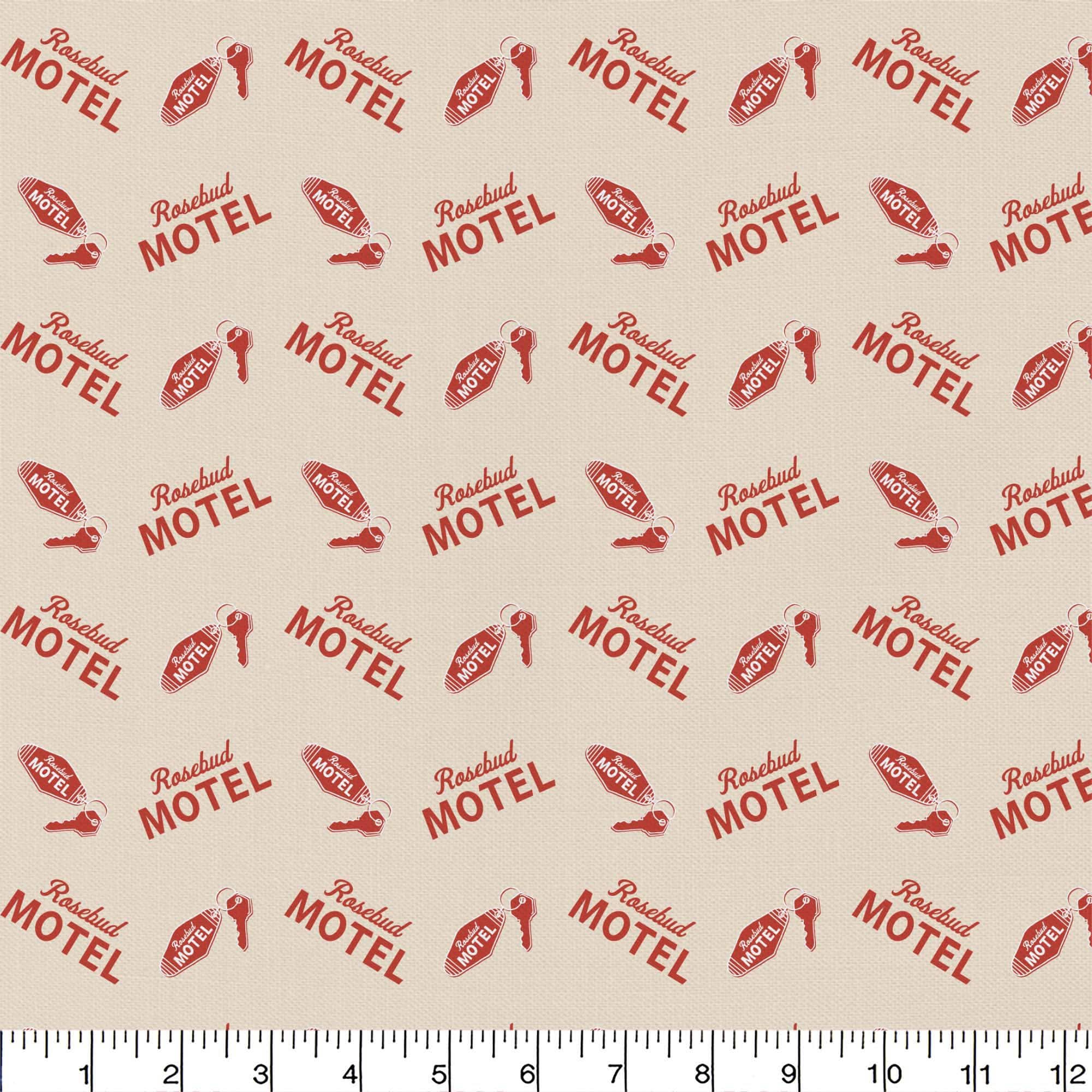 Schitt&#x27;s Creek Caf&#xE9; Motel &#x26; Keys Precut Cotton Fabric
