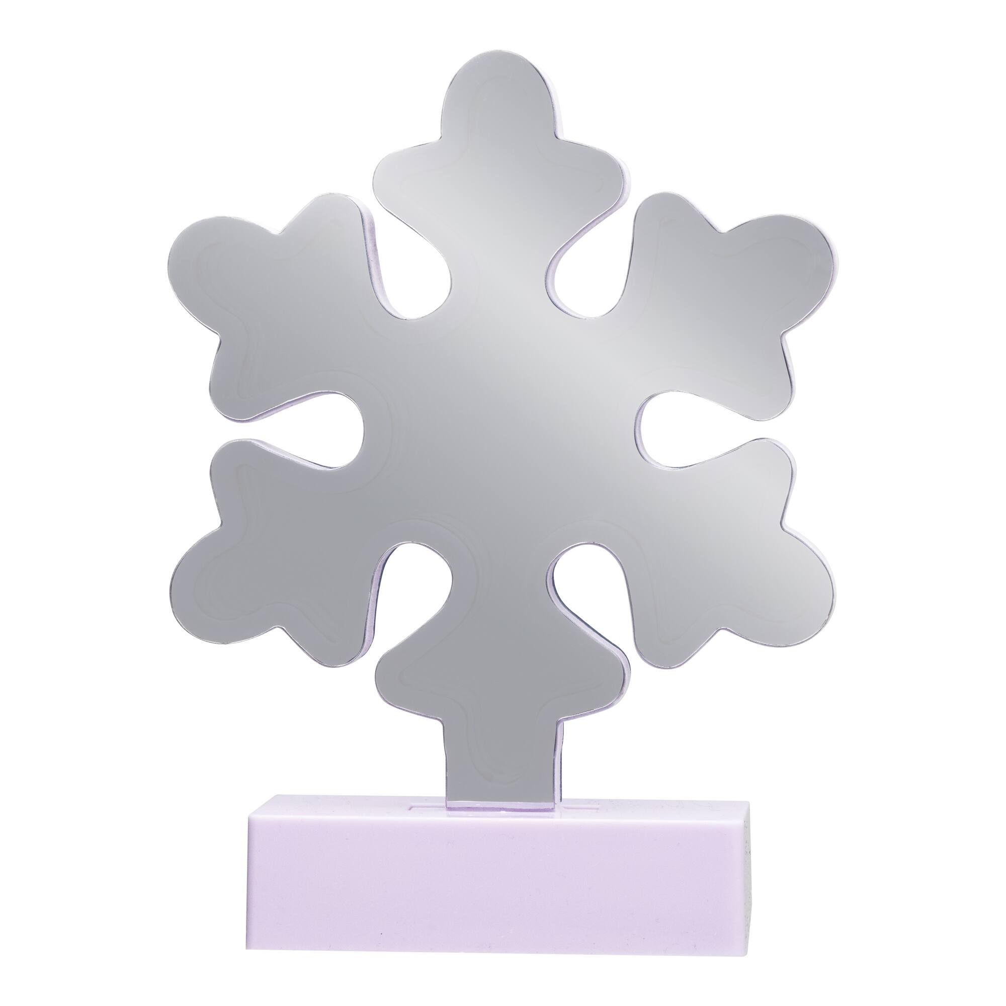 LED 3D Snowflake Christmas Infinity Mirror Light - 7.75"