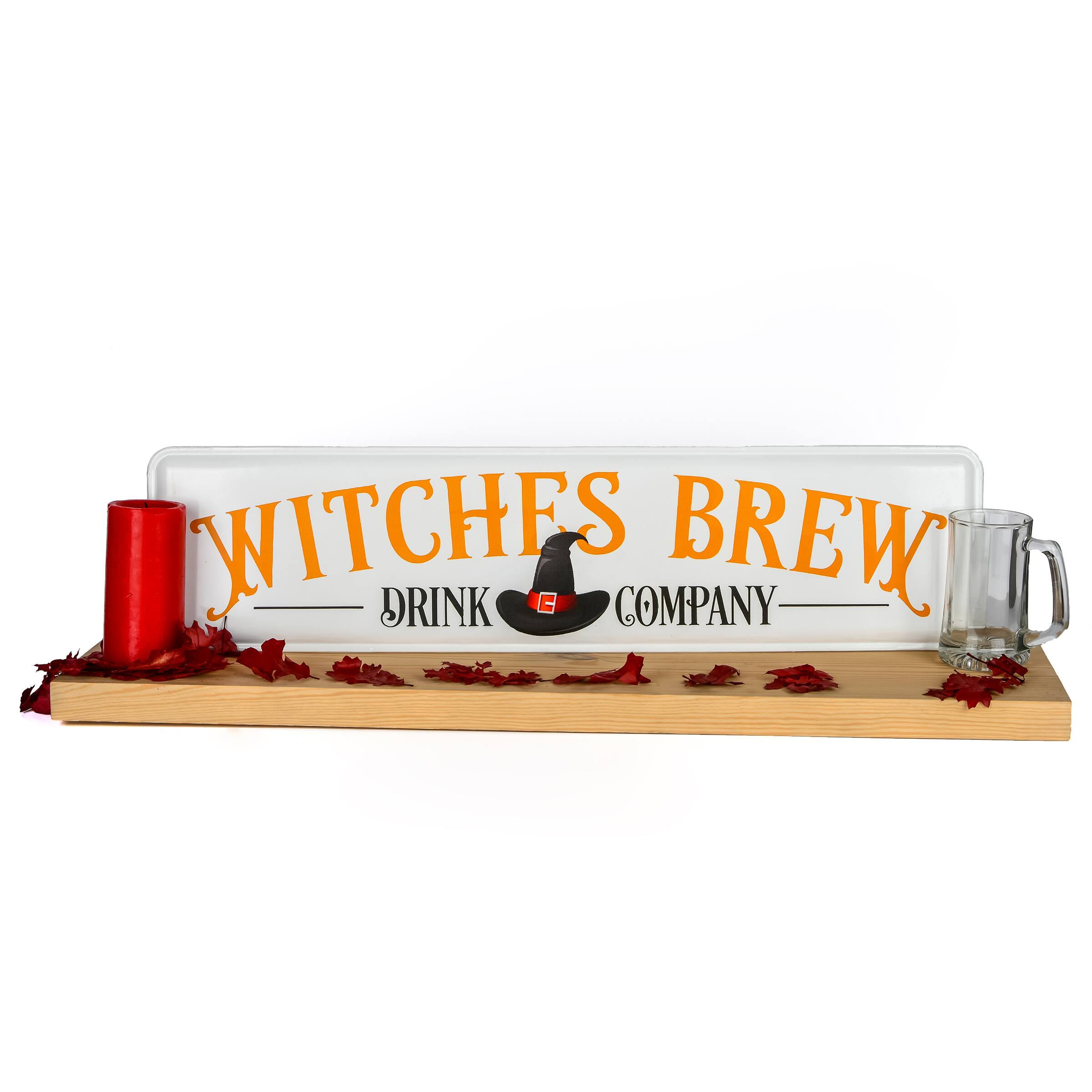 31'' Witches Brew Metal Halloween Wall Sign