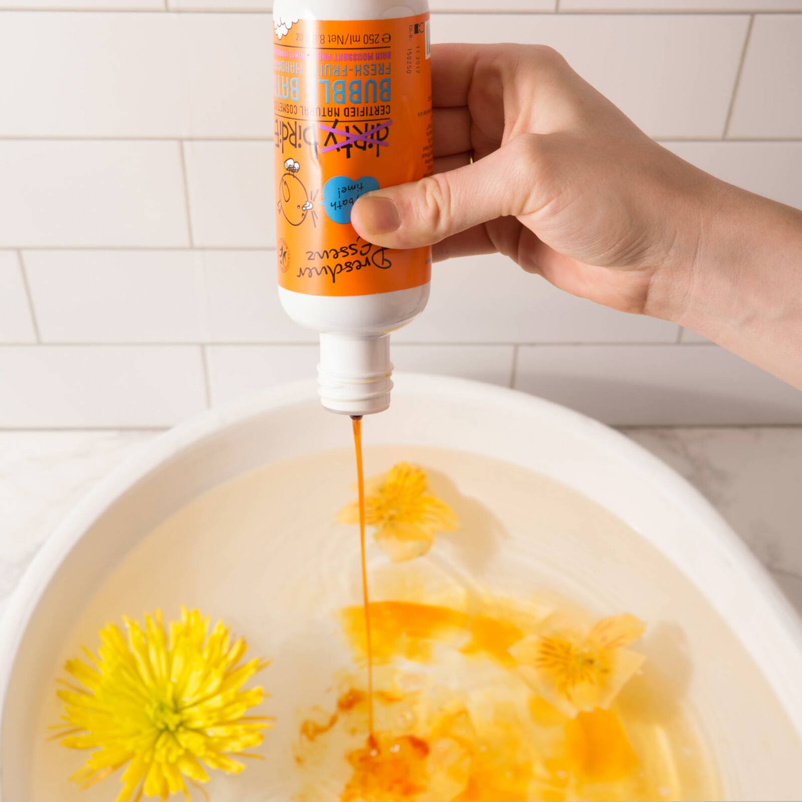 European Soaps Fruity Mandarin Dirty Birdie Bubble Bath