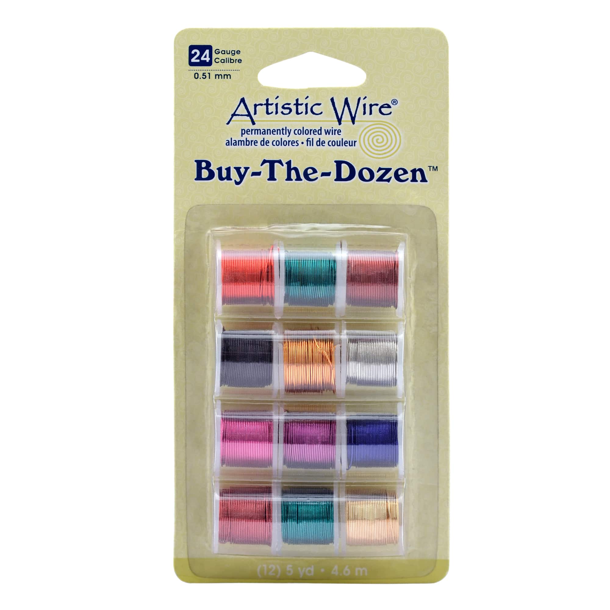 Artistic Wire® Buy-The-Dozen 24 Gauge Assorted Colored Wire Set