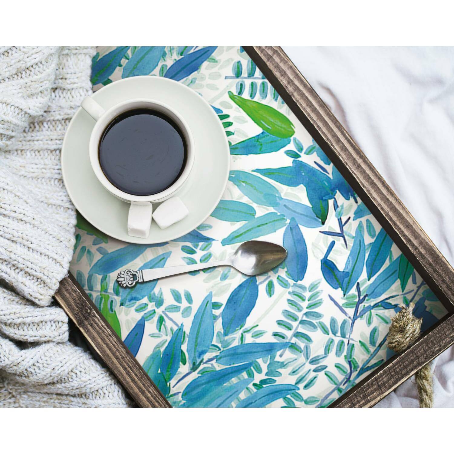 RoomMates Watercolor Leaves Peel &#x26; Stick Wallpaper