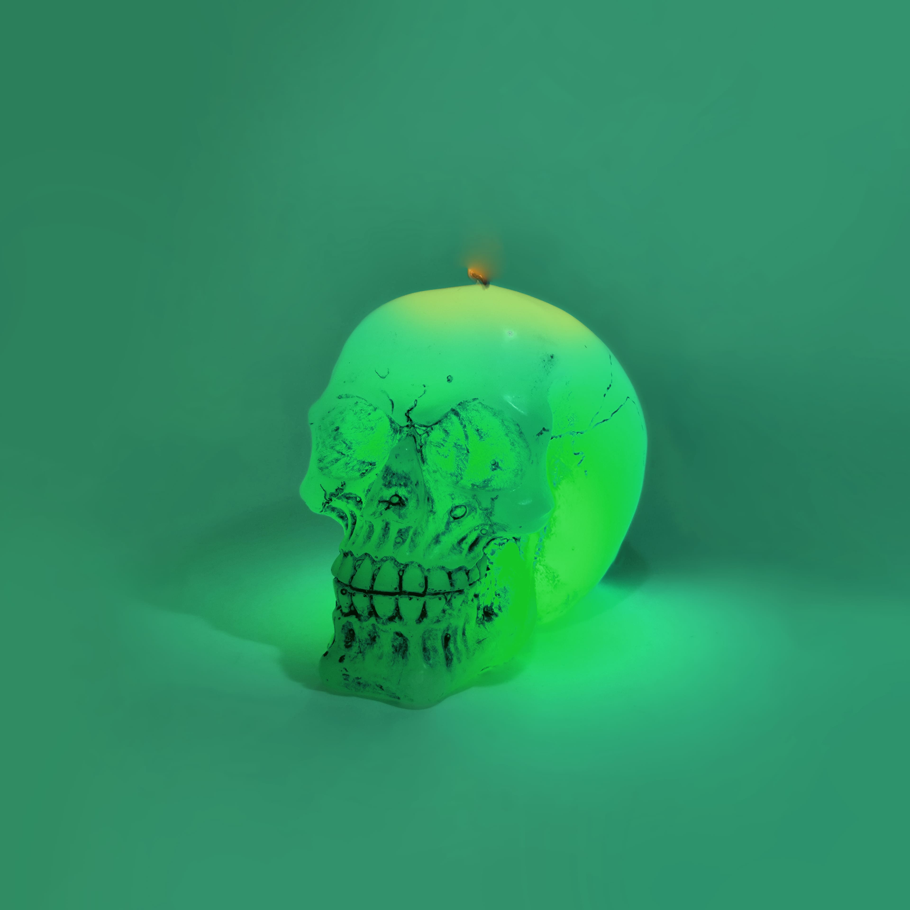 5.5&#x22; Color Changing Skull Candle by Ashland&#xAE;