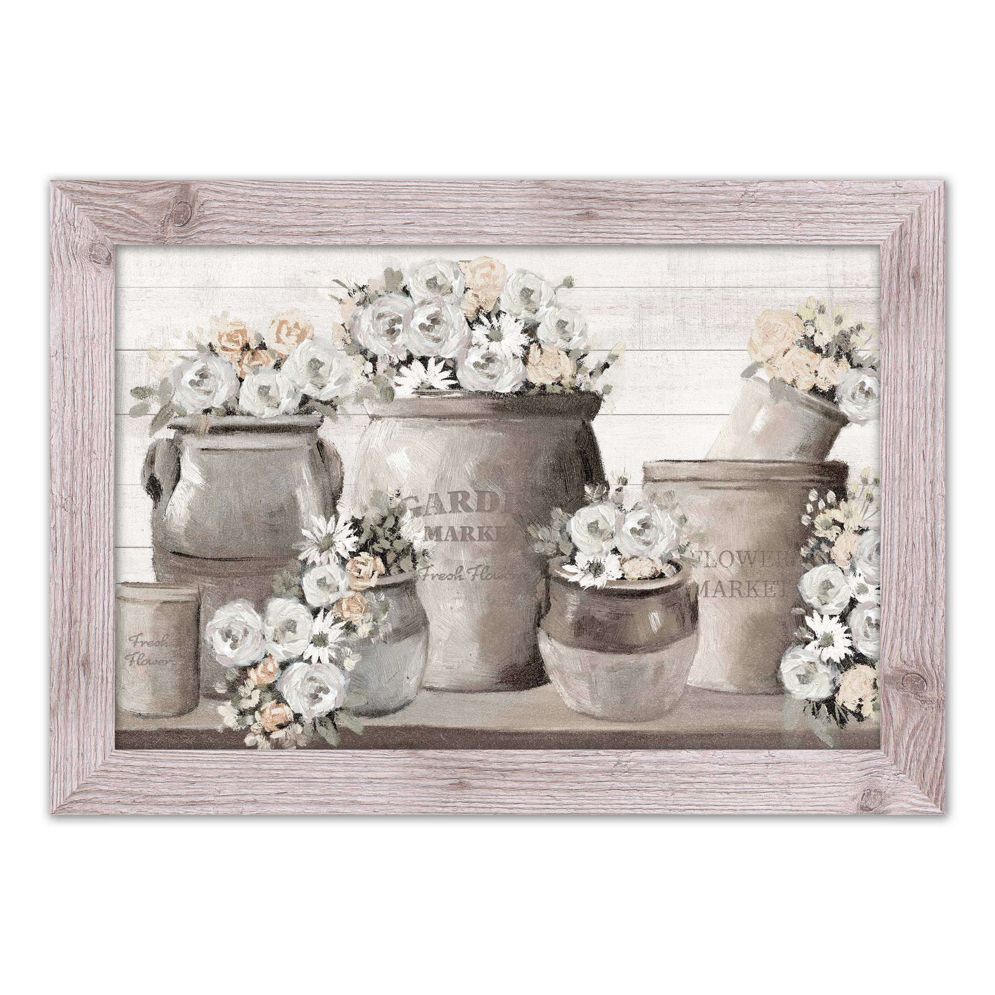 French Country Flowers Western Framed Print