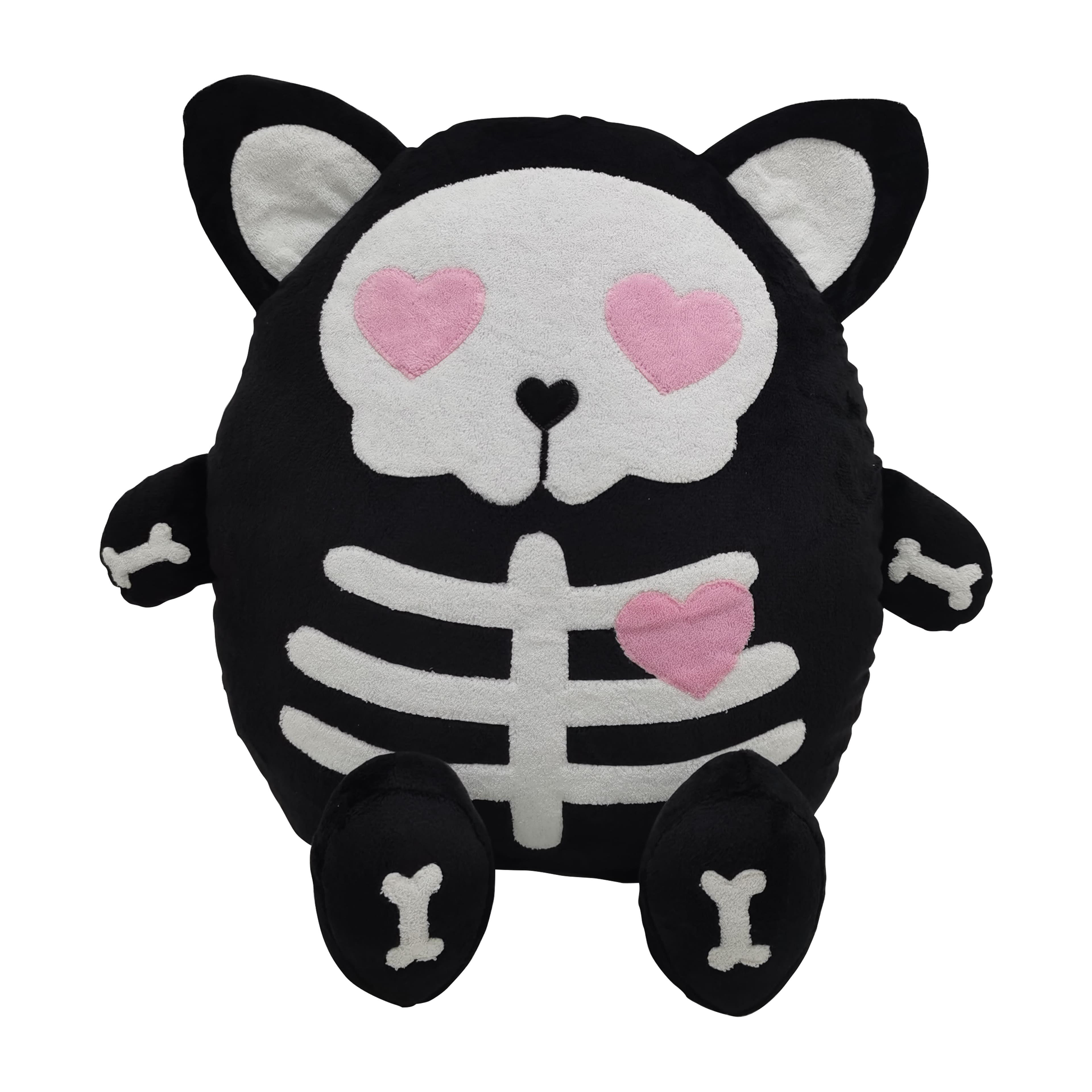 14.5" x 14" Skeleton with Hearts Pillow by Ashland®