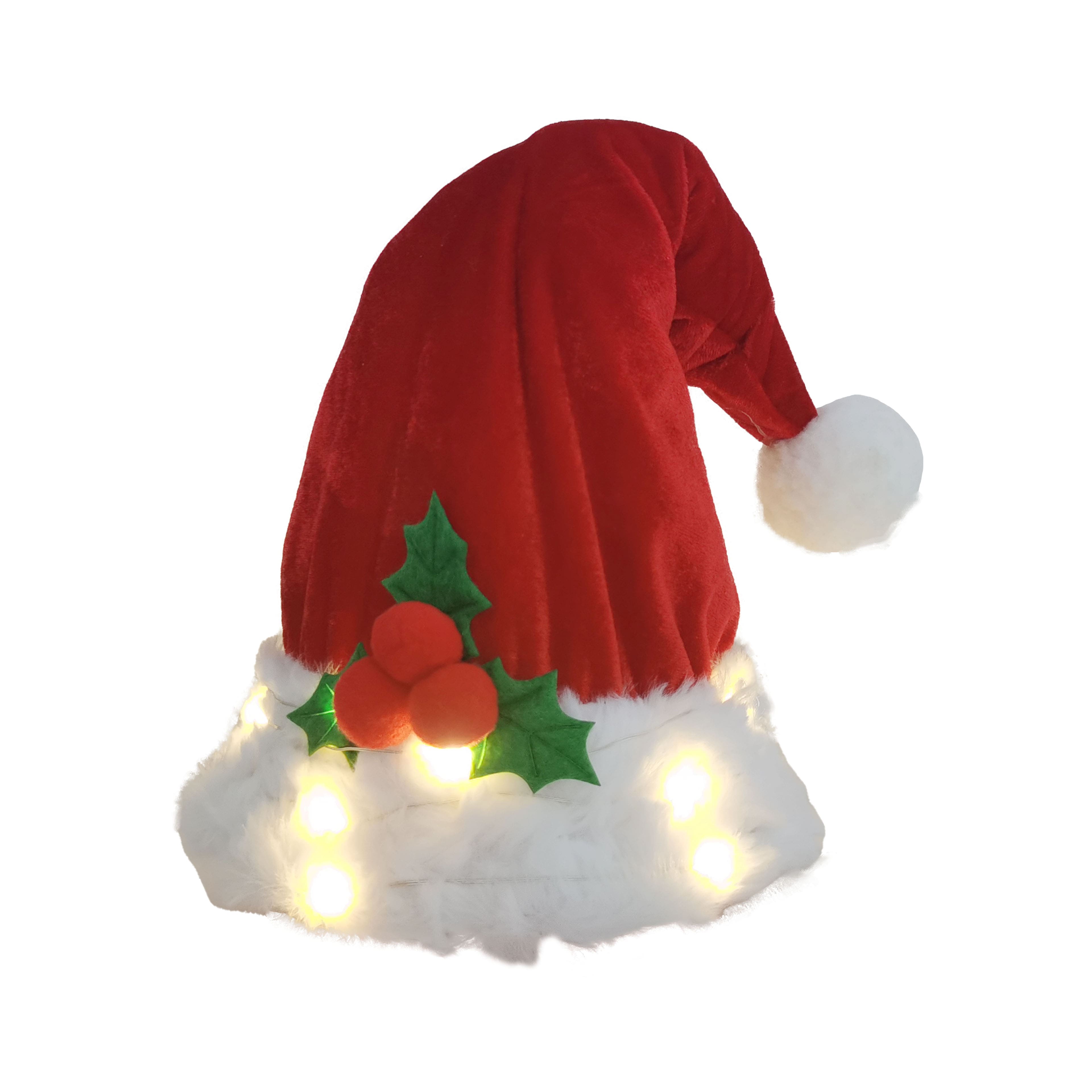 9&#x22; Santa Hat Lighted Tree Topper by Ashland&#xAE;