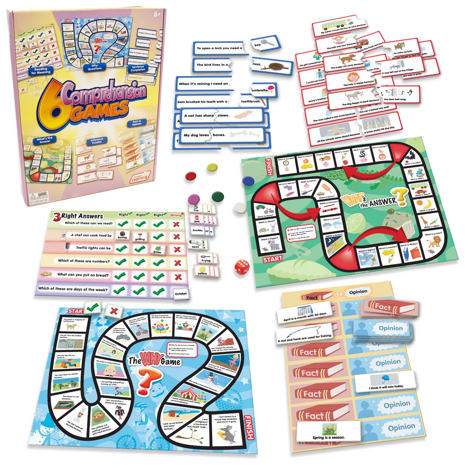 Junior Learning&#xAE; 6 Comprehension Games