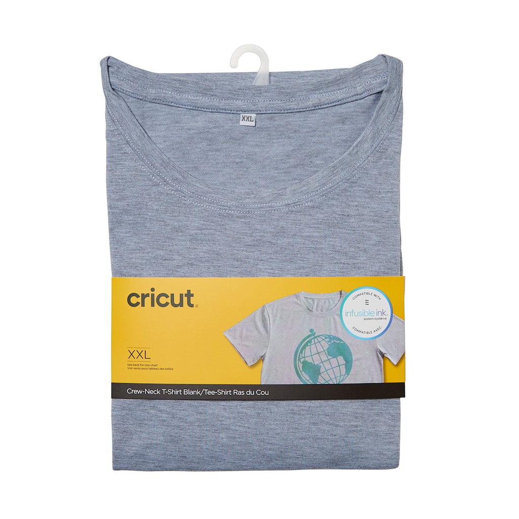 Download Cricut® Gray Unisex Crew Neck T-Shirt Blank | Michaels