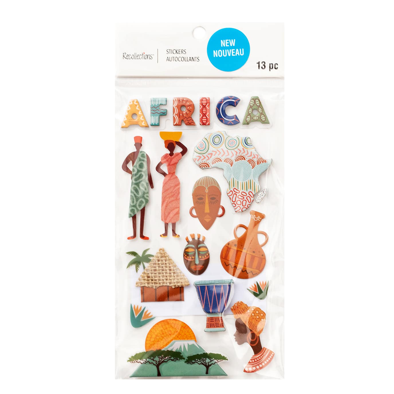 Africa Dimensional Stickers by Recollections&#x2122;