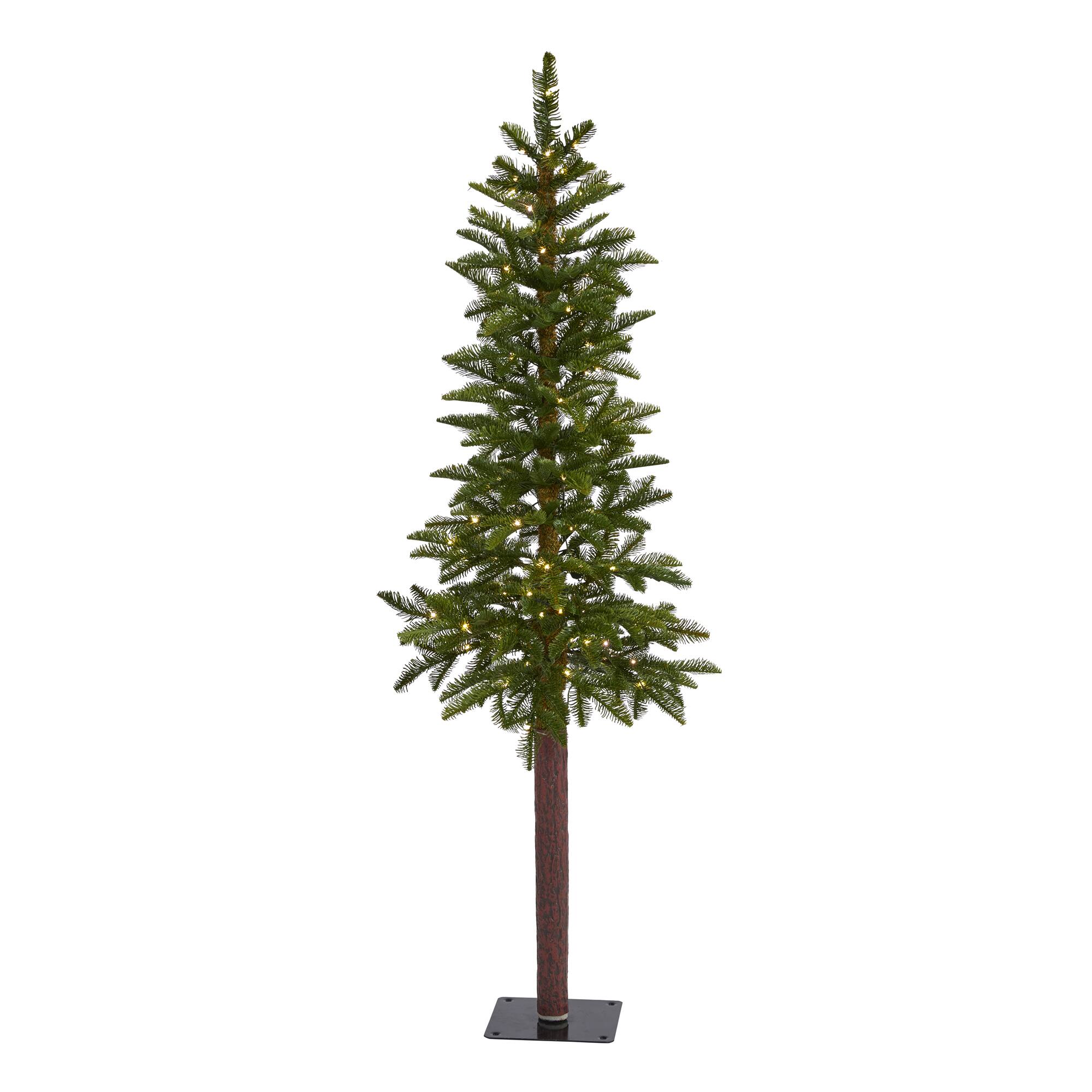 5ft. Pre-Lit Alaskan Alpine Artificial Christmas Tree, Clear LED Lights