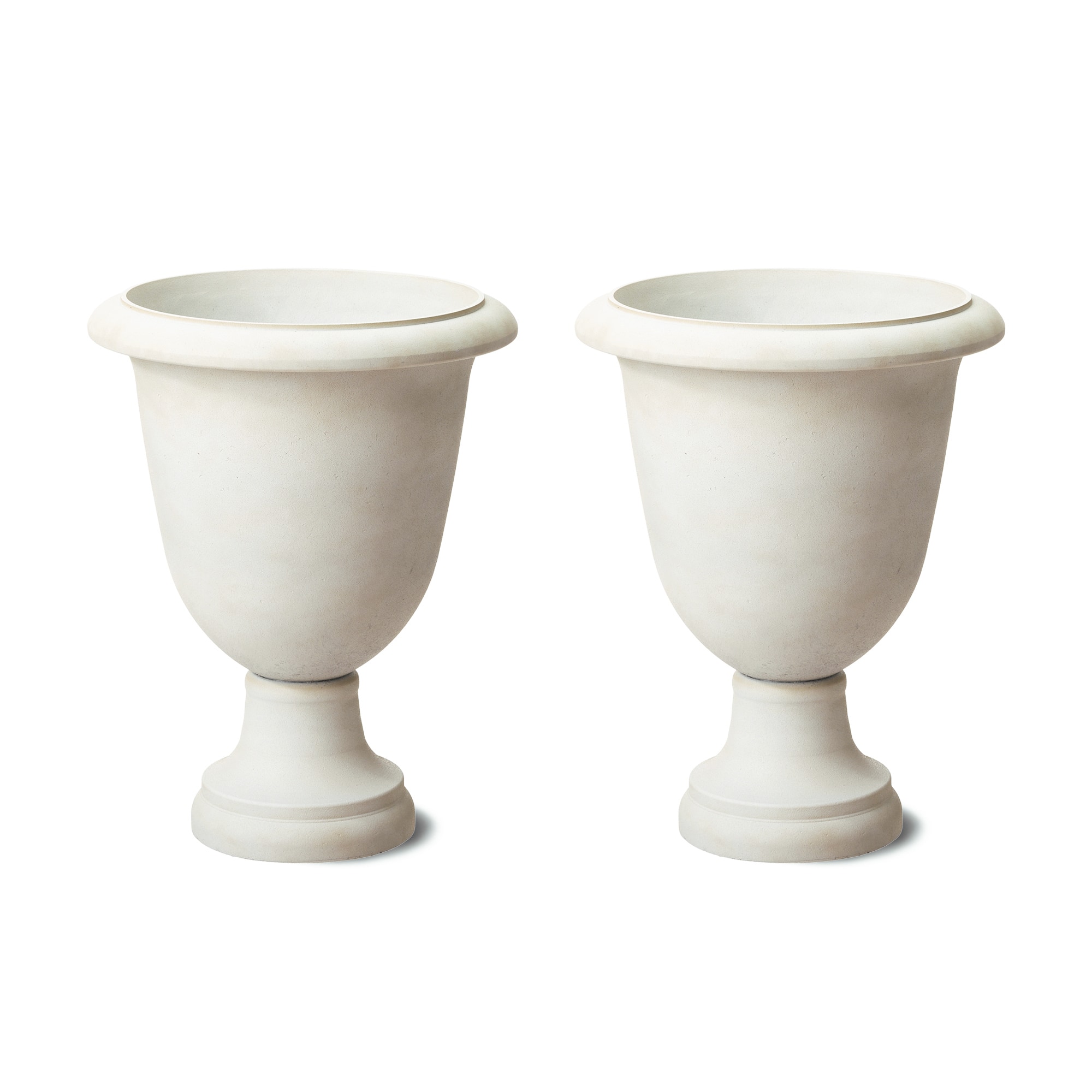 Glitzhome&#xAE; 21.5&#x22; Eco-Friendly Oversized Faux Terrazzo Goblet Planters, 2ct.