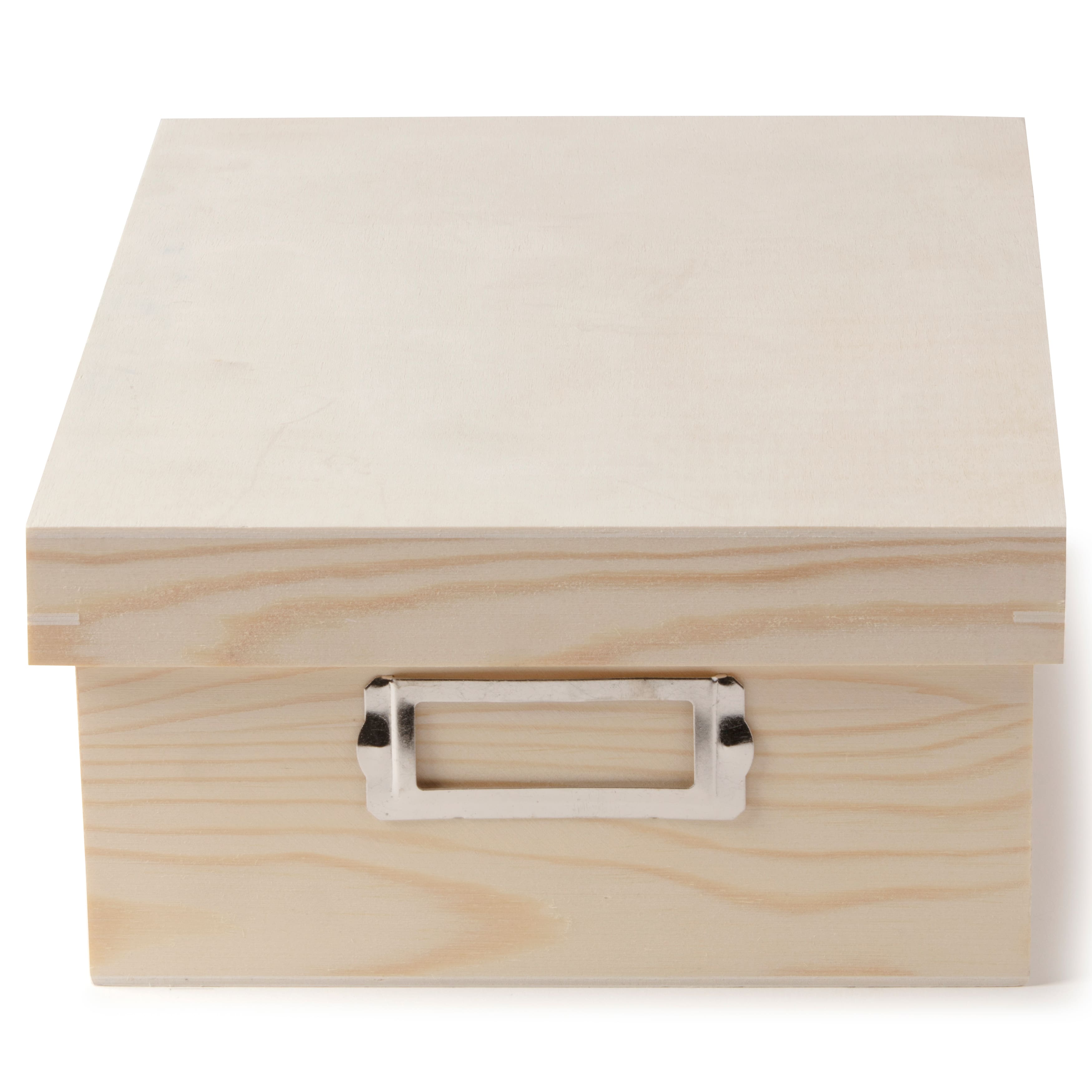 8 Pack: Wood Photo Box by Make Market&#xAE;