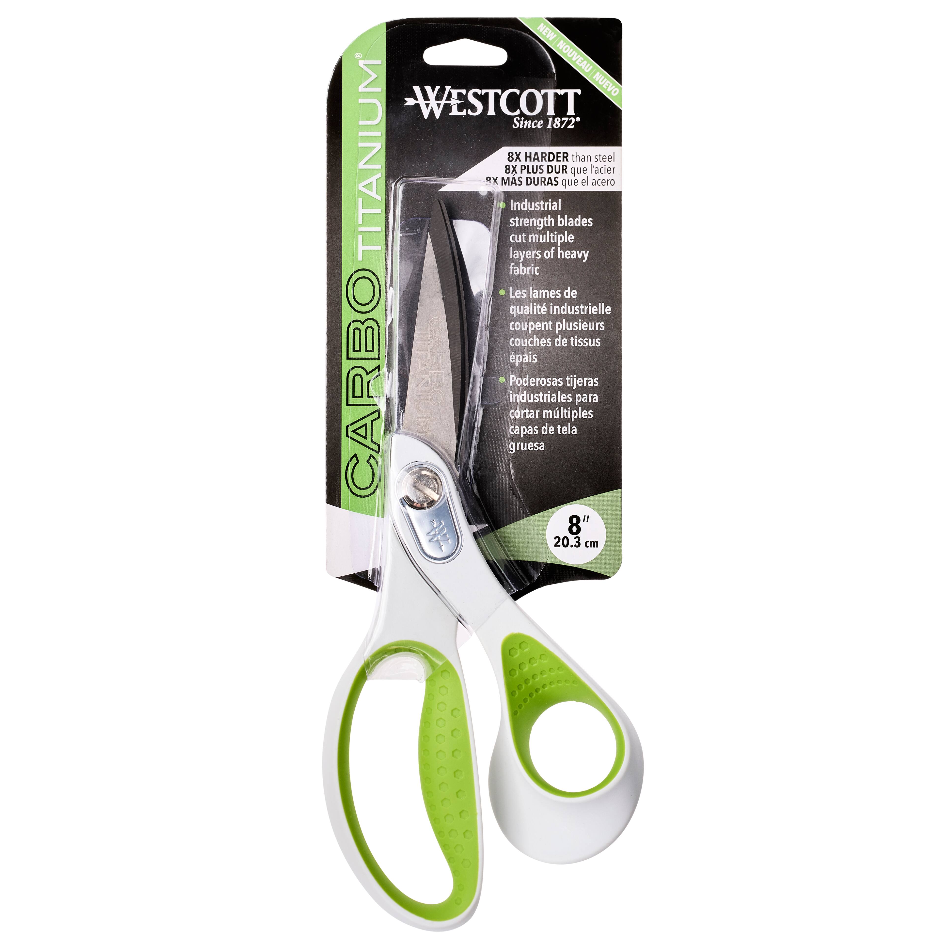 6 Pack: Westcott&#xAE; 8&#x22; Carbo Titanium Bent Scissors 