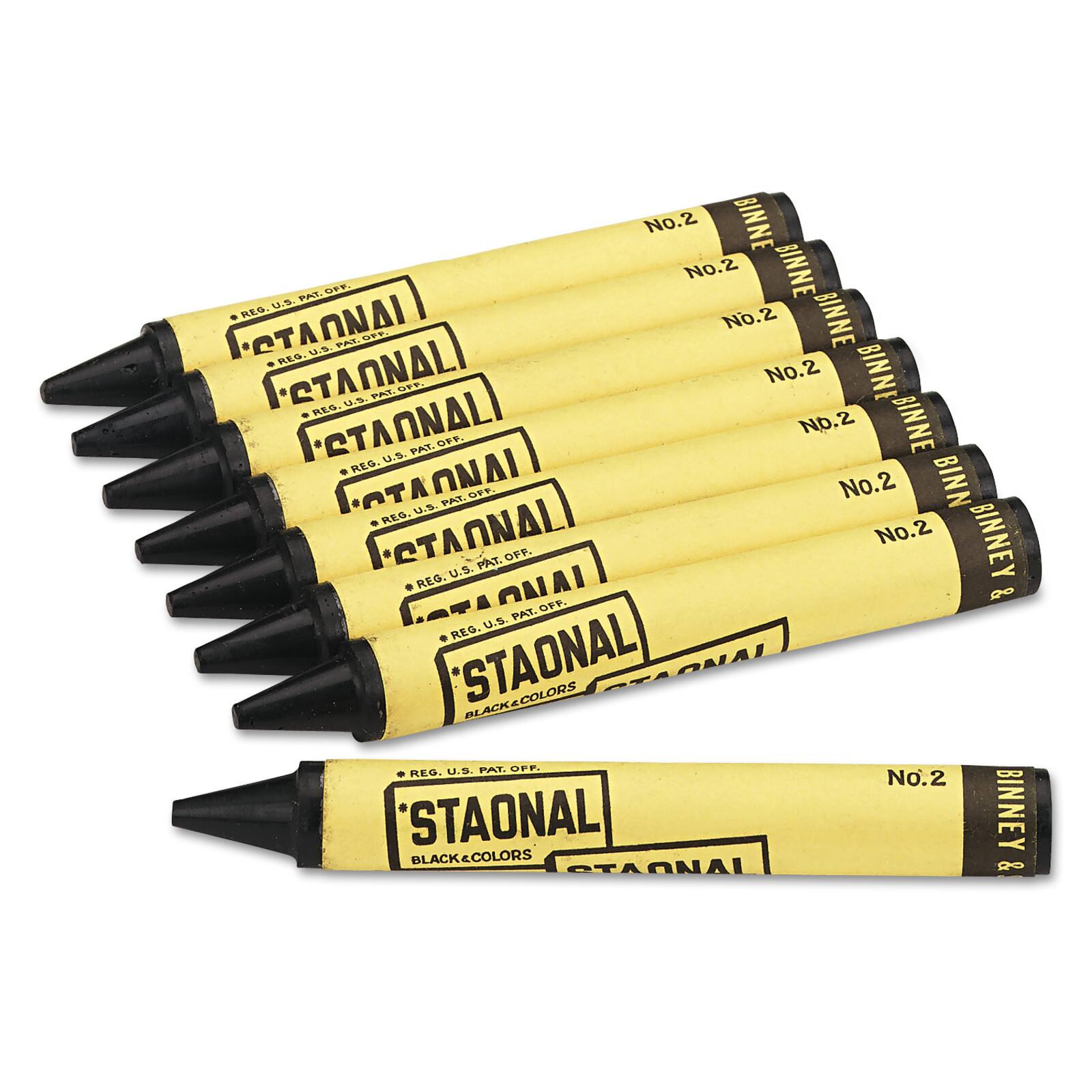 24 Packs 8 ct. (192 total) Crayola® Staonal Black Marking Crayons