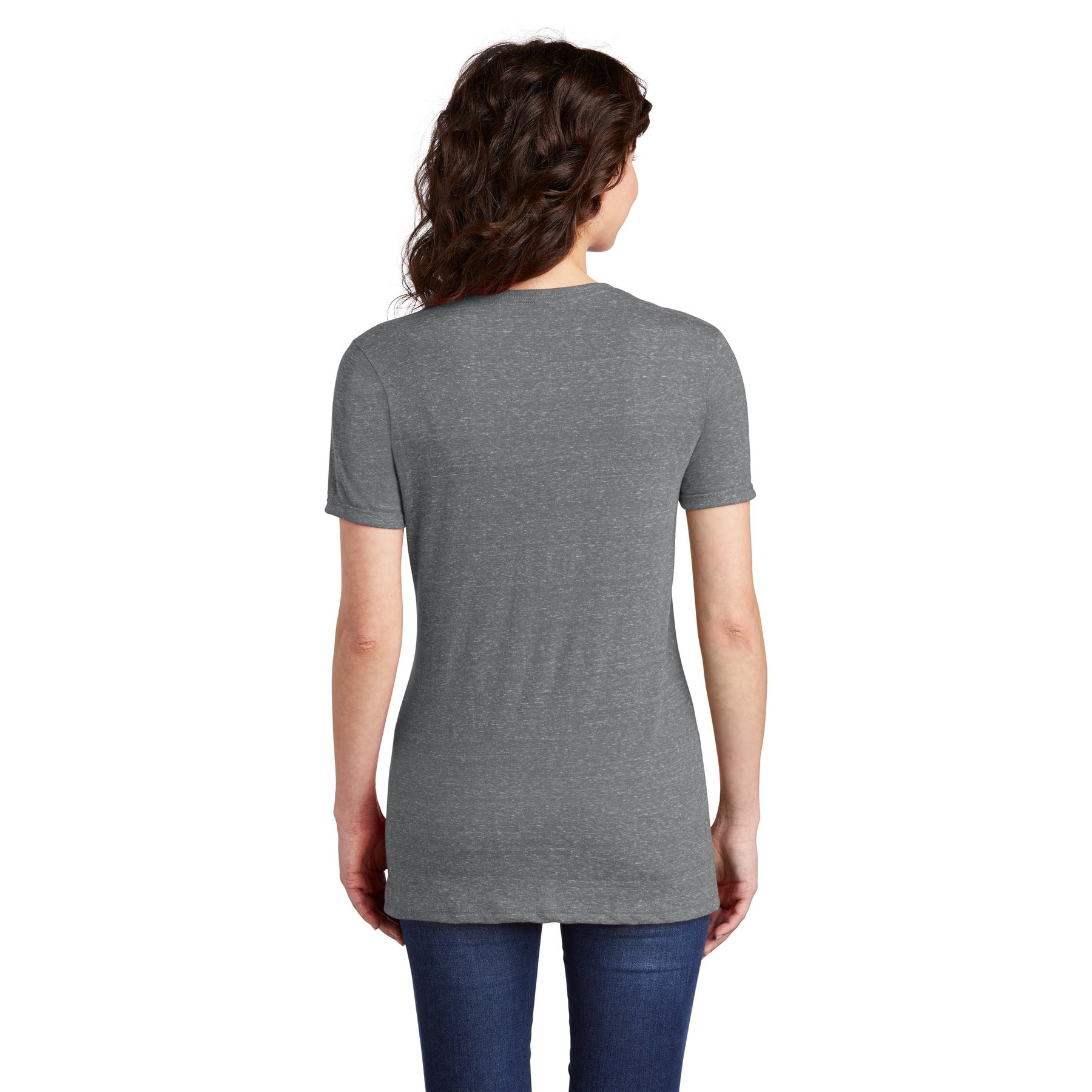 JERZEES&#xAE; Ladies Snow Heather Jersey V-Neck T-Shirt