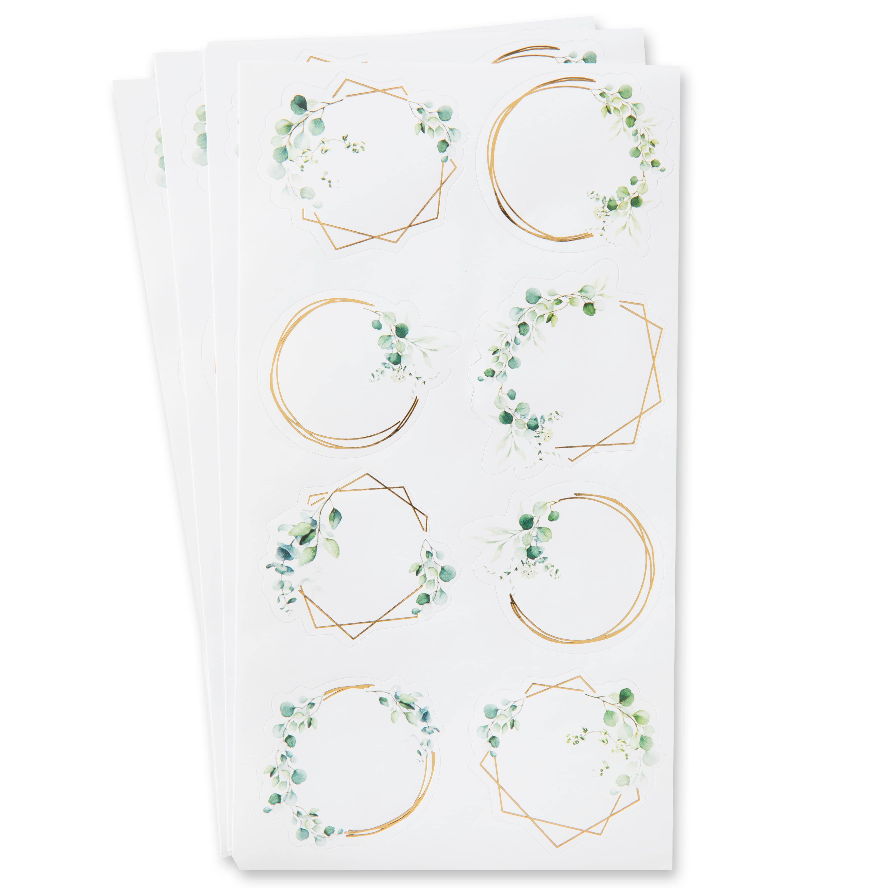 12 Pack: Gold Wreath & Leaf Stickers by Recollections™
